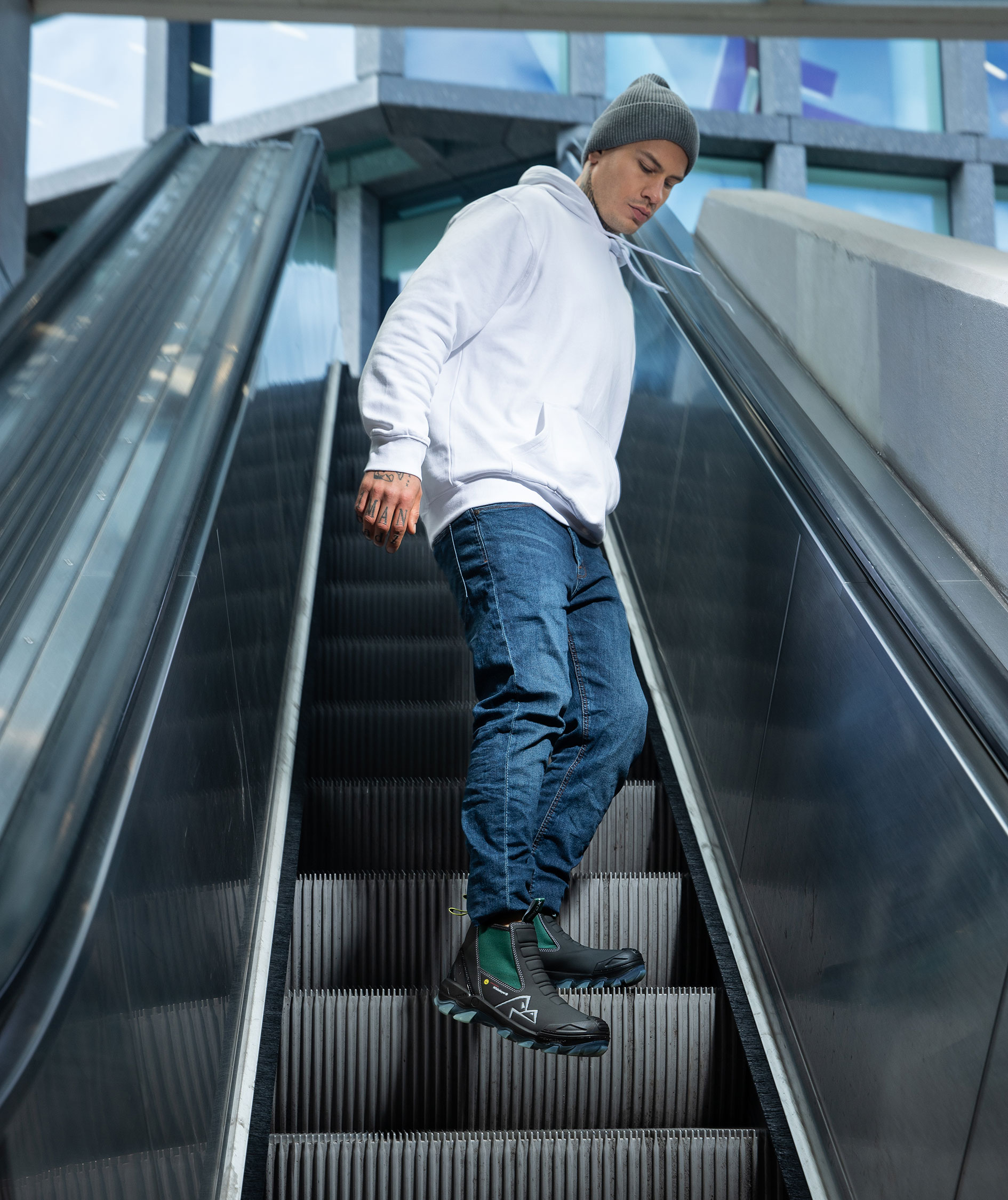 Airtox GLC sikkerhedsst&oslash;vletter S3, Sort/Gr&oslash;n, large image number 19