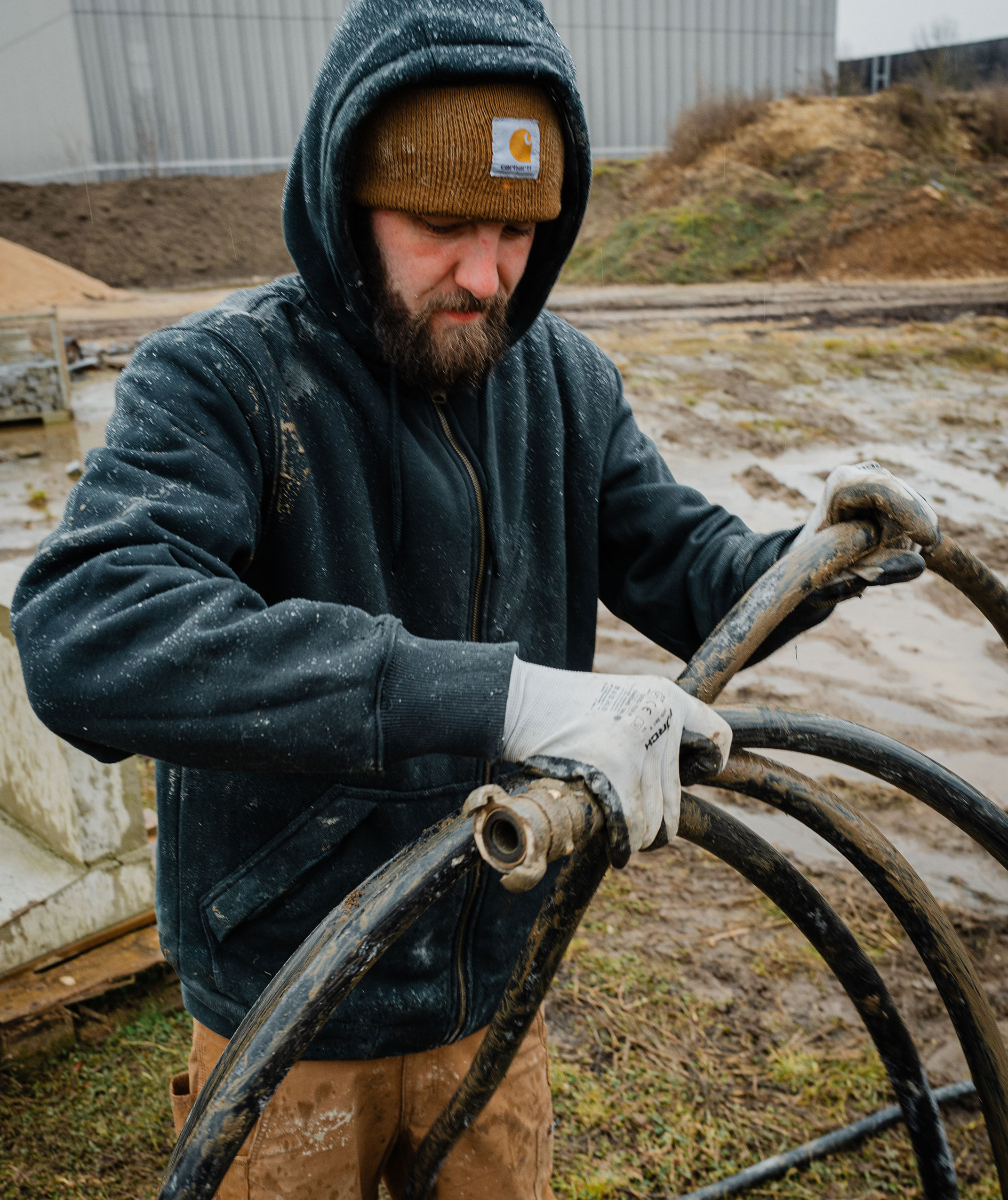 Carhartt Midweight huvtr&ouml;ja, Black, large image number 2