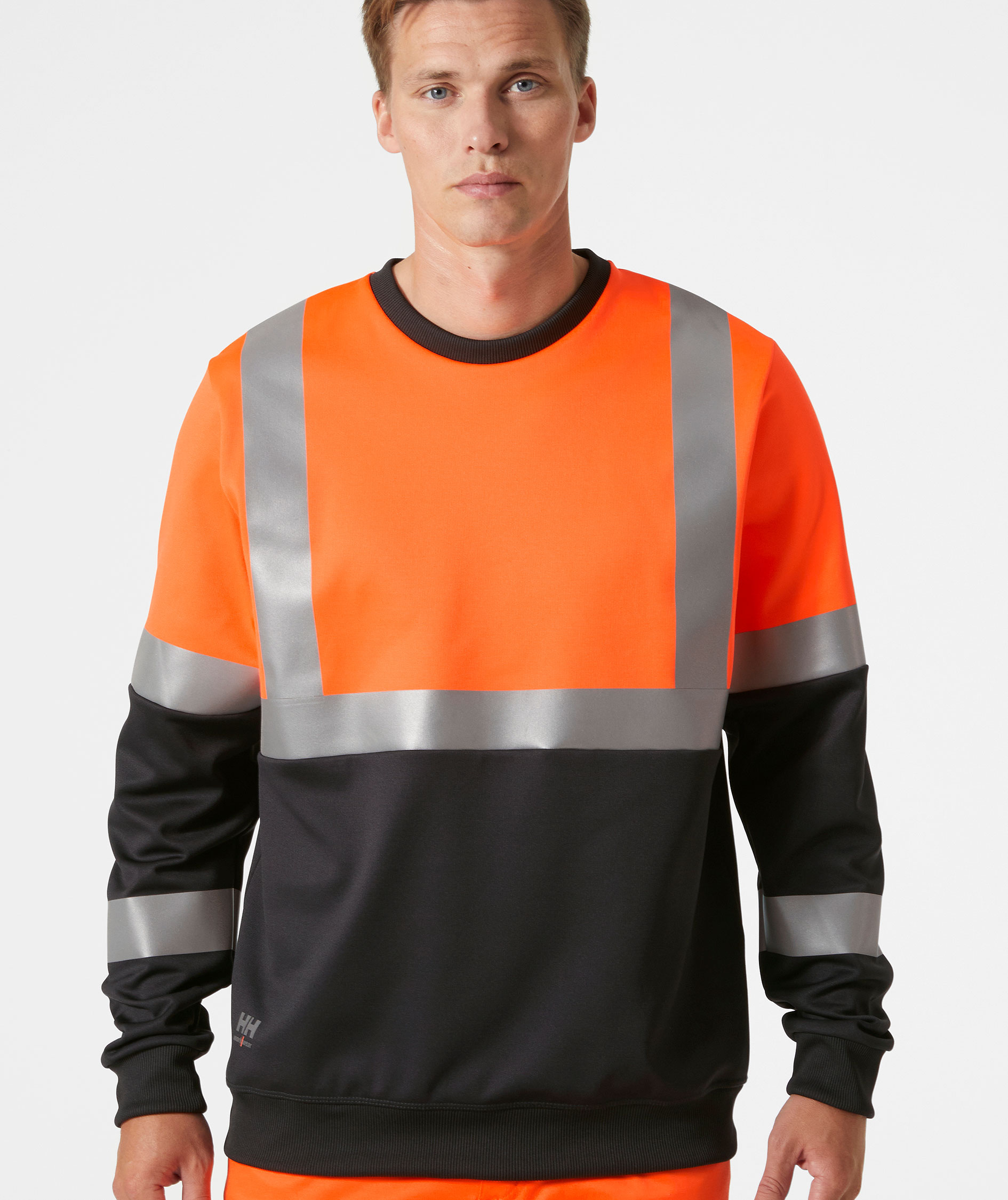 Helly Hansen Addvis sweatshirt, Hi-vis Orange/Ebony, large image number 1