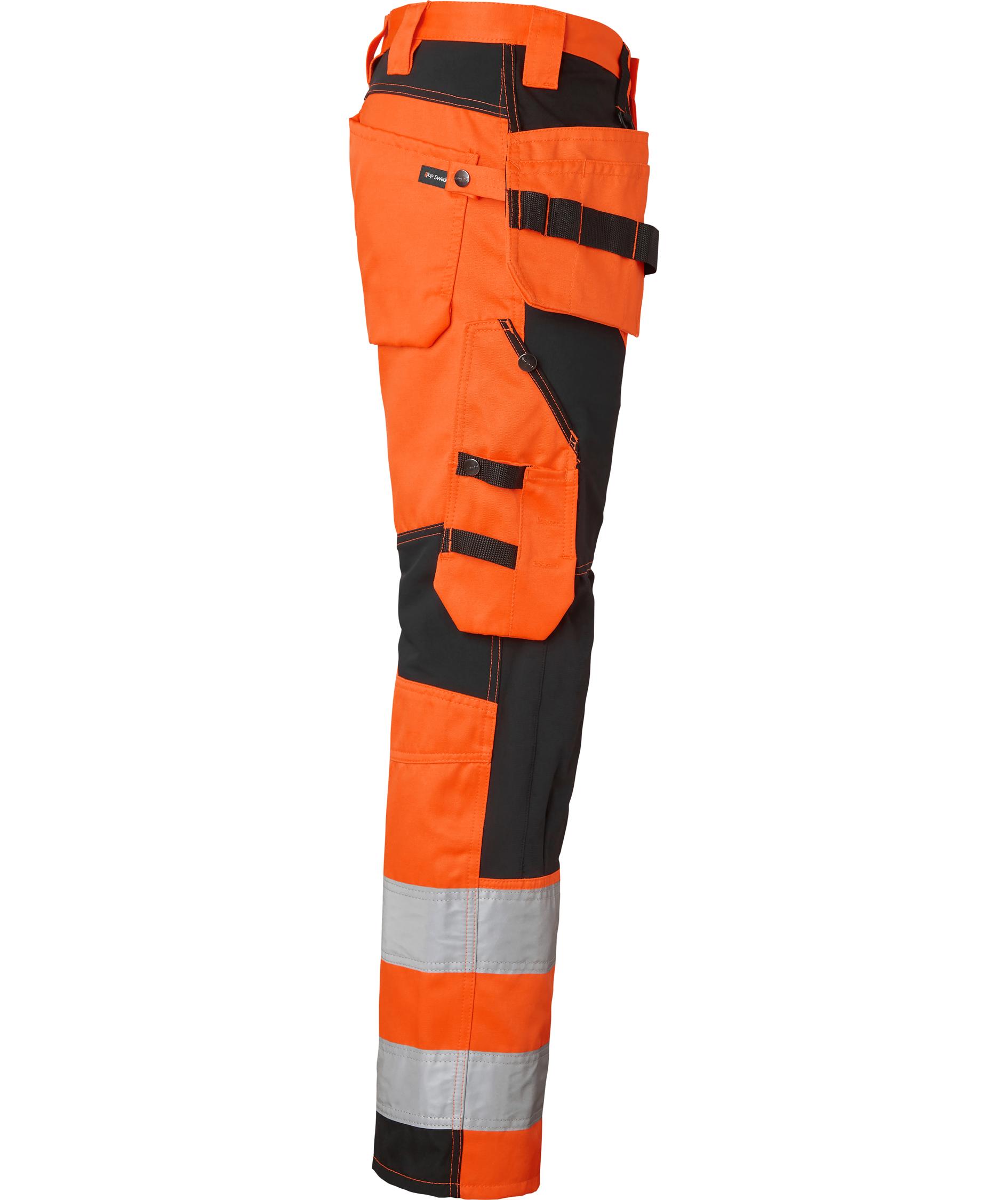 Top Swede hantverksbyxa 236, Varsel Orange/Svart, large image number 2
