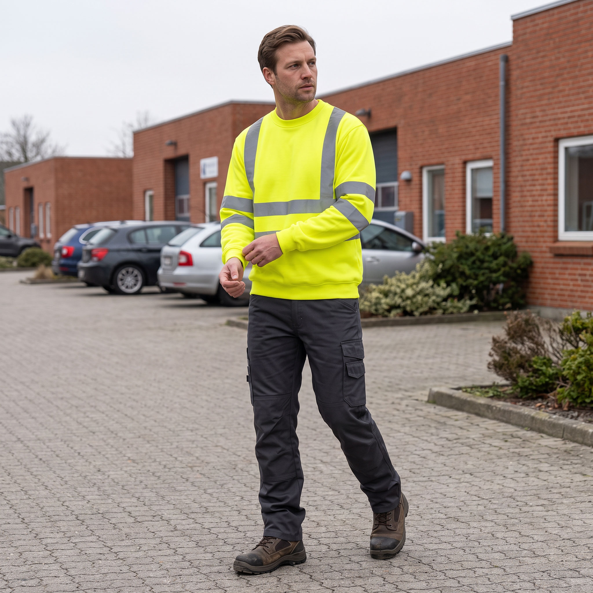 J.A.K. Sweatshirt 11115, Hi-Vis Gelb, large image number 1