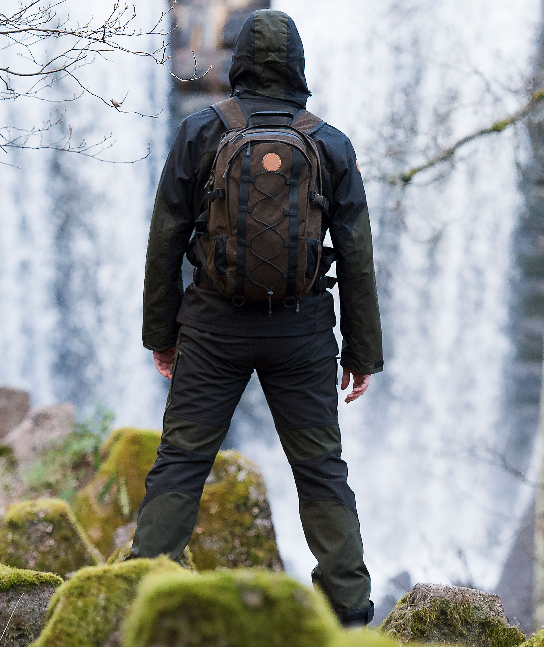 Pinewood Outdoor rygs&aelig;k 22L, Suede brun