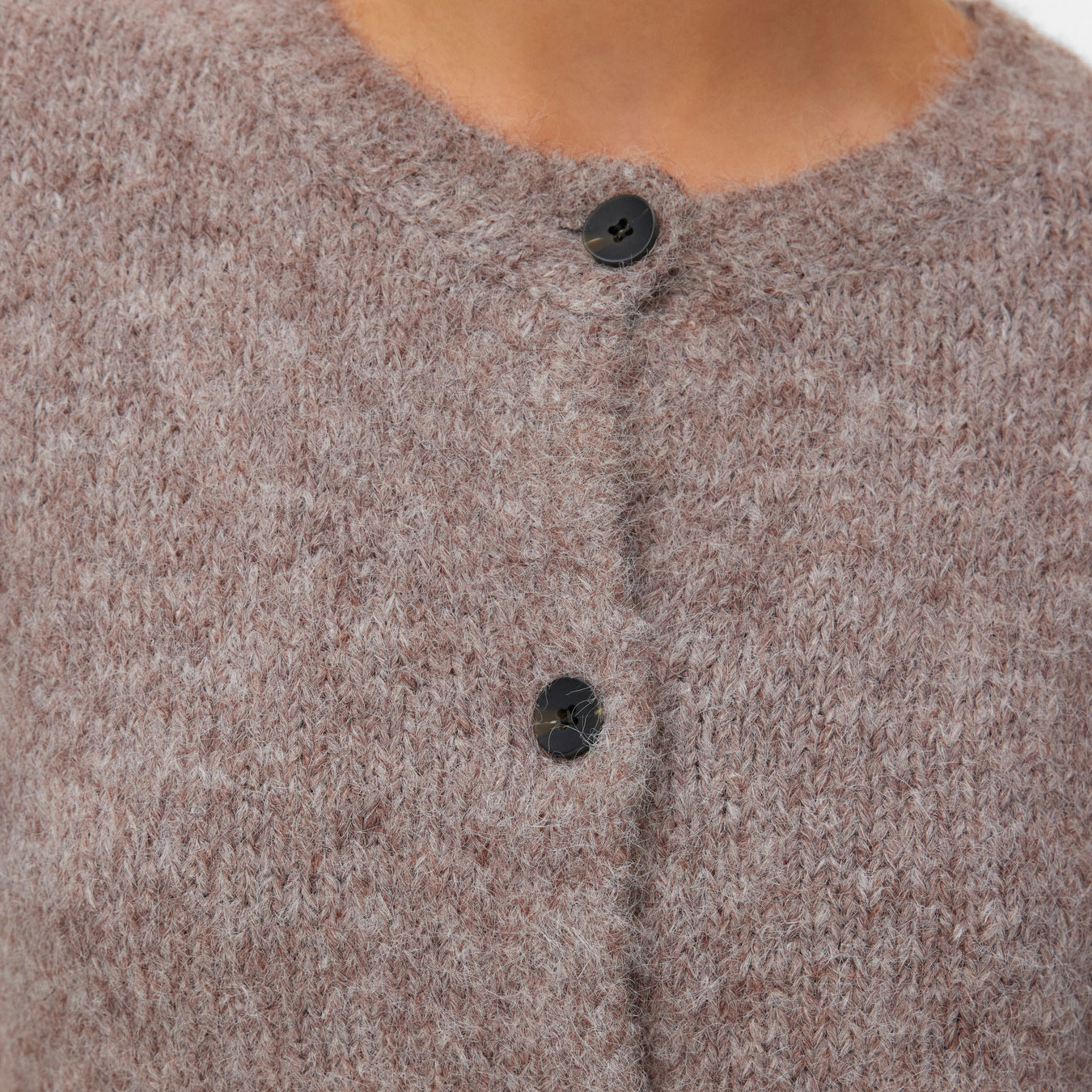 Vero Moda VMNOVAH stickad cardigan dam, Brown Lentil, large image number 6
