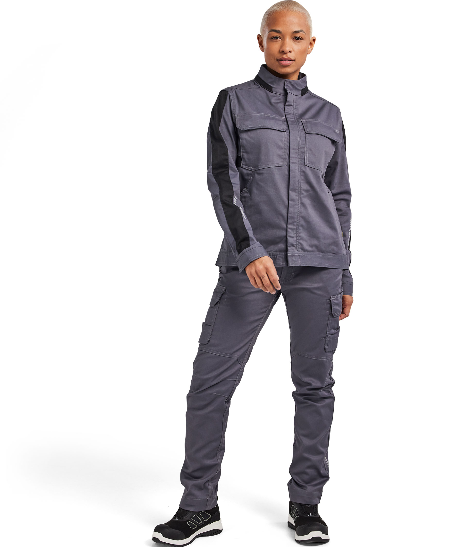 Bl&aring;kl&auml;der women's work jacket, Medium grey/black