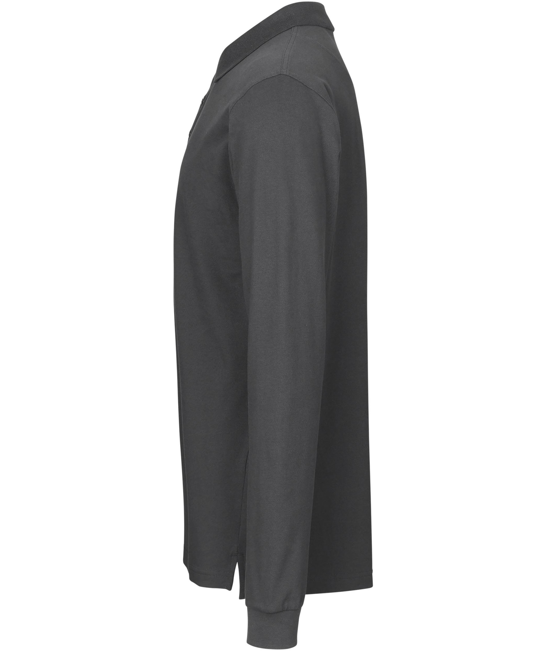 ID Lang&auml;rmliges Poloshirt mit Stretch, Anthrazit, large image number 2