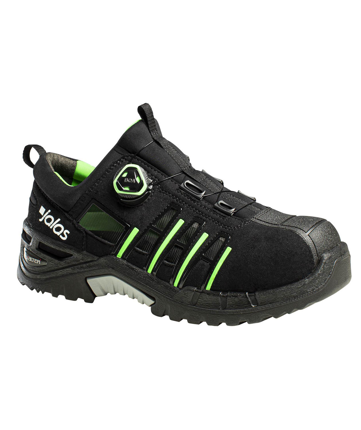 Jalas 9925 Exalter skyddssandaler S1P, Svart/Gr&ouml;n