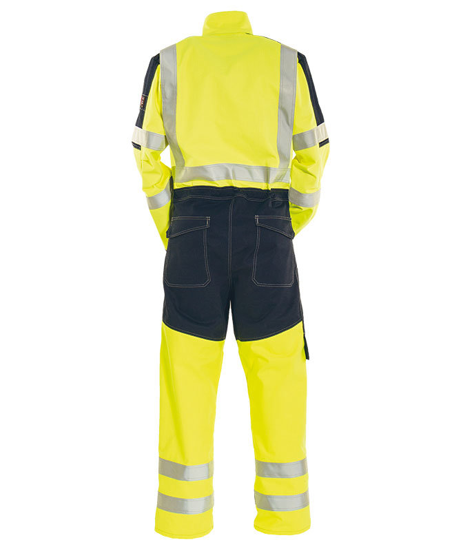 Tranemo Cantex Overall, Hi-vis gelb/marineblau