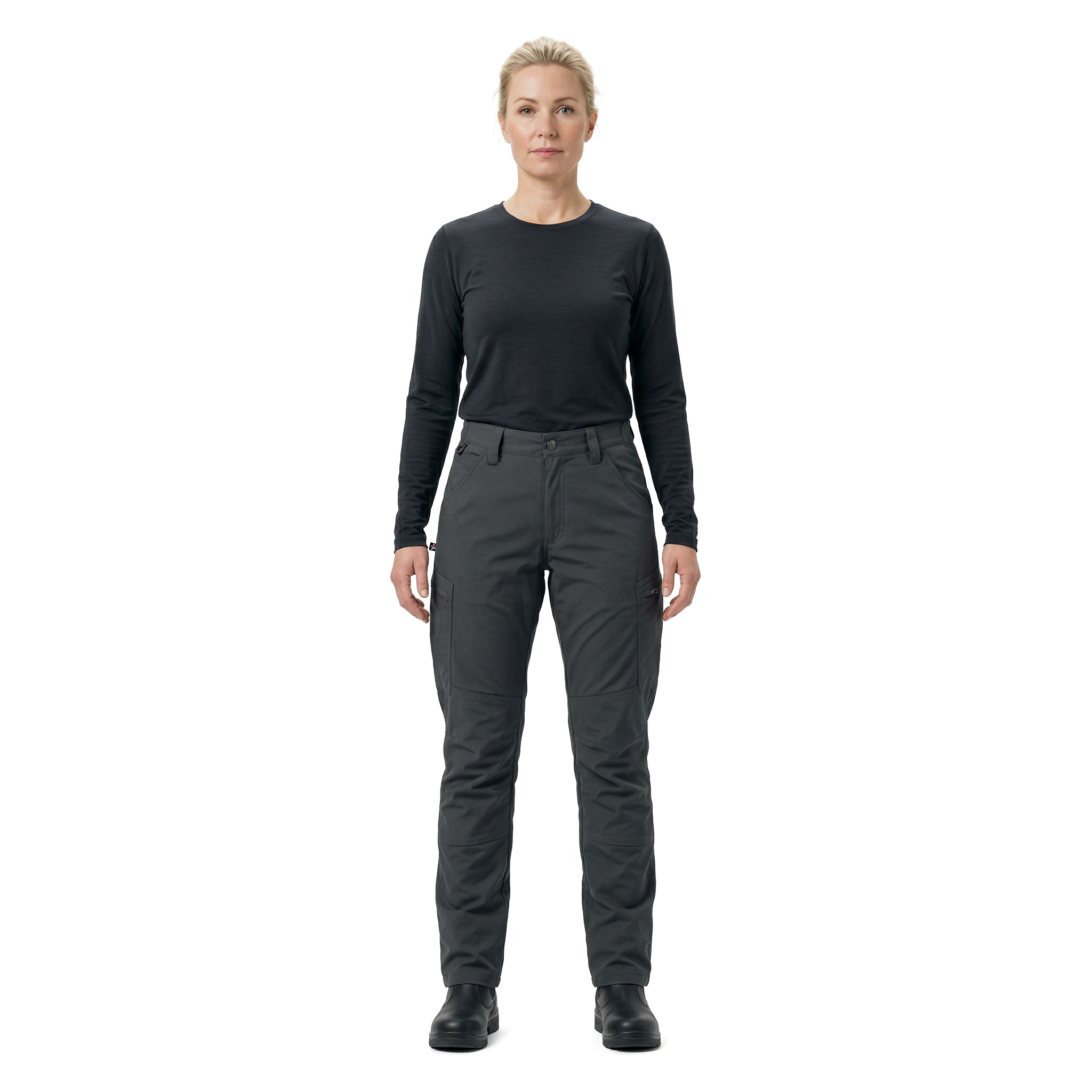 Texstar WP31 light dame servicebukser, Dark Grey, large image number 2