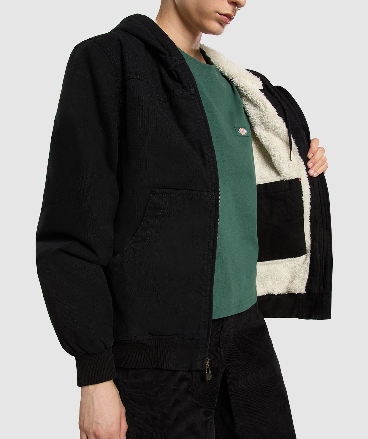 Dickies Duck dame bomberjakke, Black, large image number 4