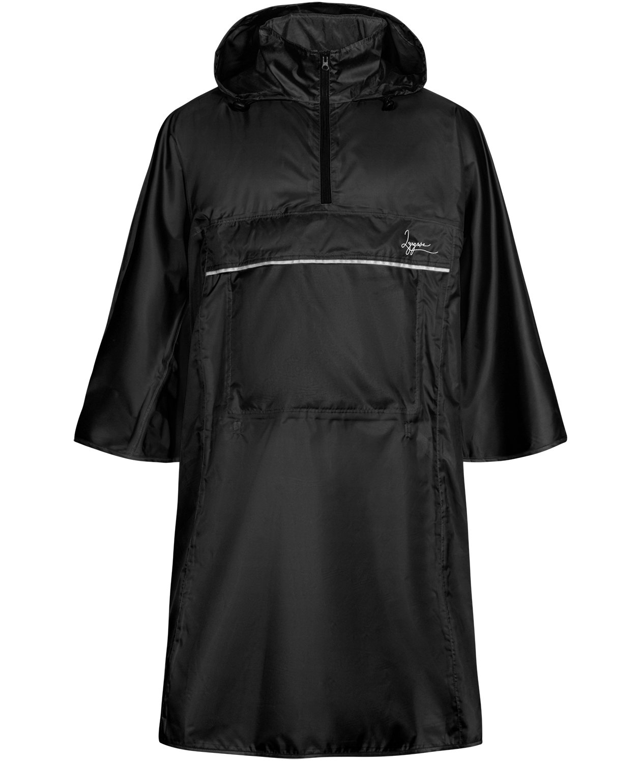 Lyngs&oslash;e regnponcho, Svart