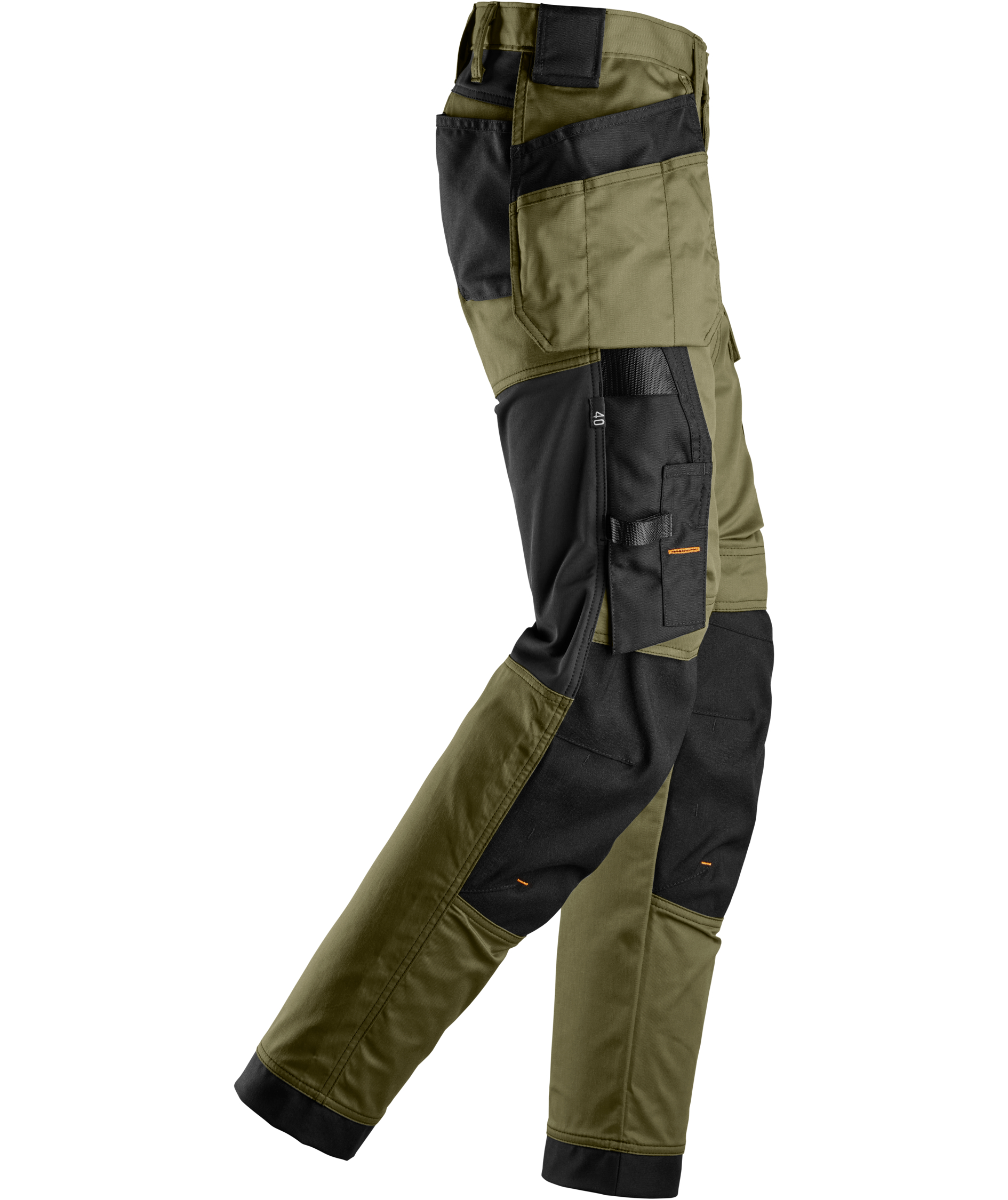 Snickers AllroundWork Damen Handwerkerhose 6247, Khaki Green/Black, large image number 2