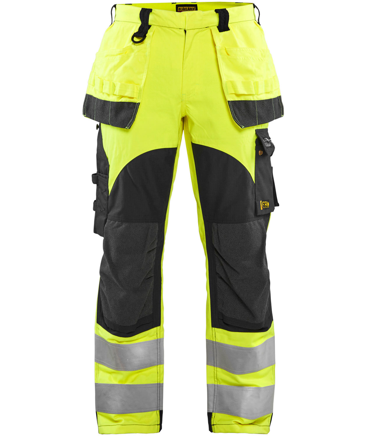 Bl&aring;kl&auml;der Multinorm h&aring;ndv&aelig;rkerbukser, Hi-vis&nbsp;Gul/Marine