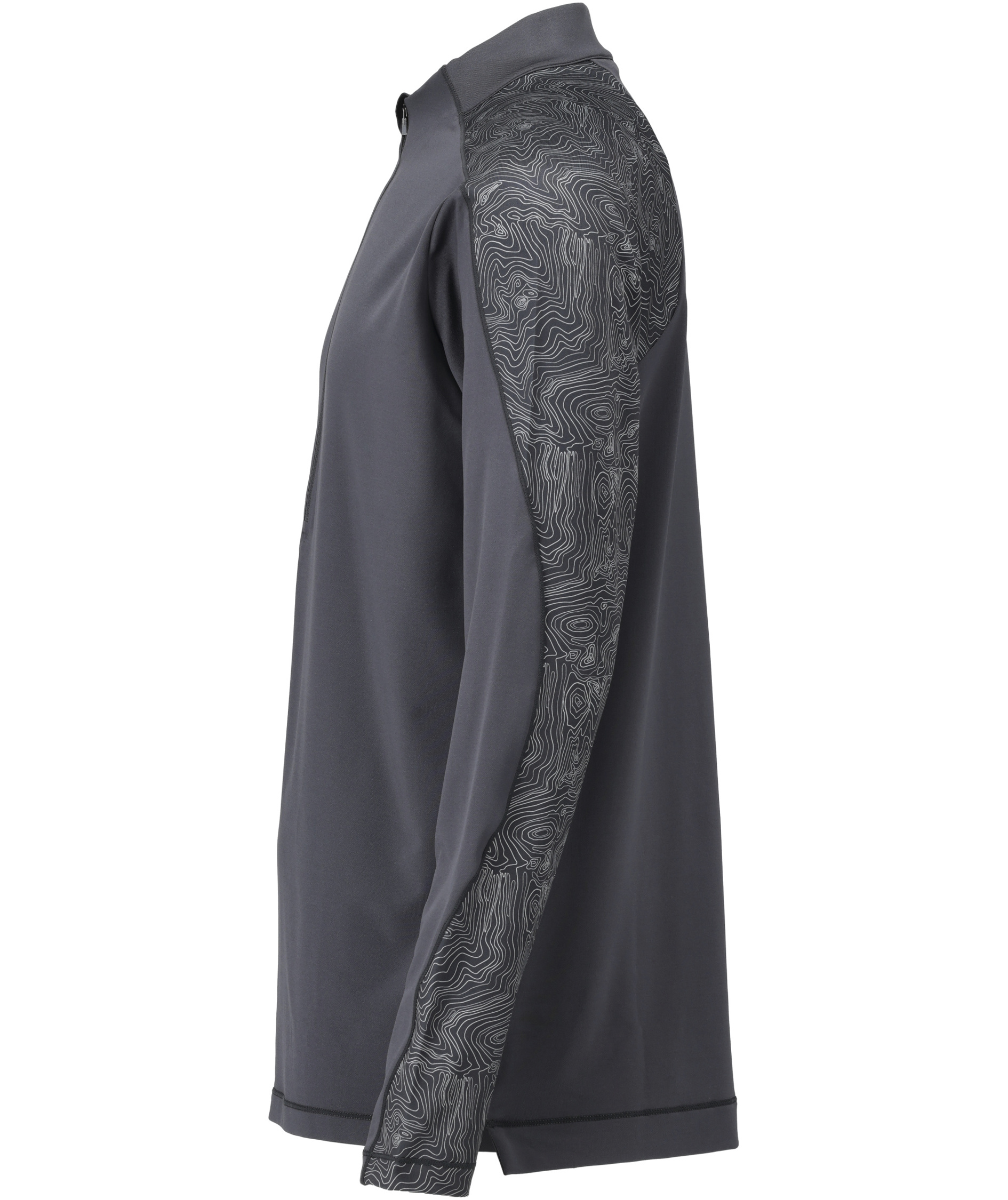 Mascot Customized half zip langermet T-skjorte, Stein gr&aring;, large image number 4