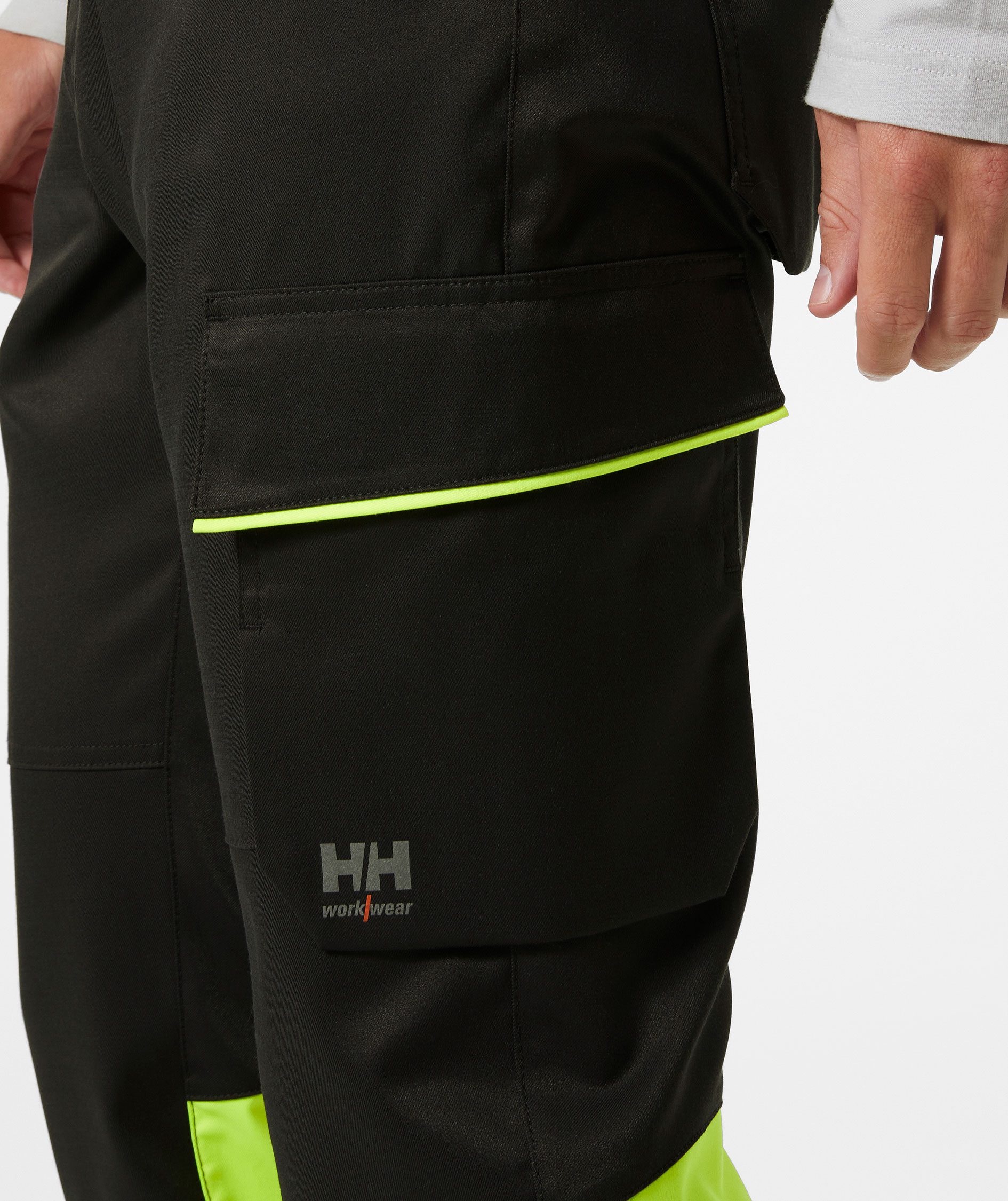 Helly Hansen UC-ME cargo trousers, Hi-vis yellow/Ebony, large image number 5