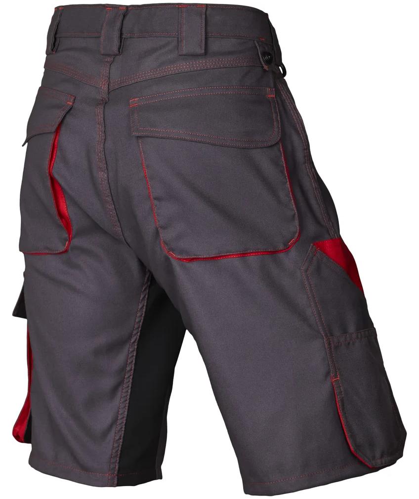 J.A.K. Arbeitsshorts 1610, Grau/Rot, large image number 1