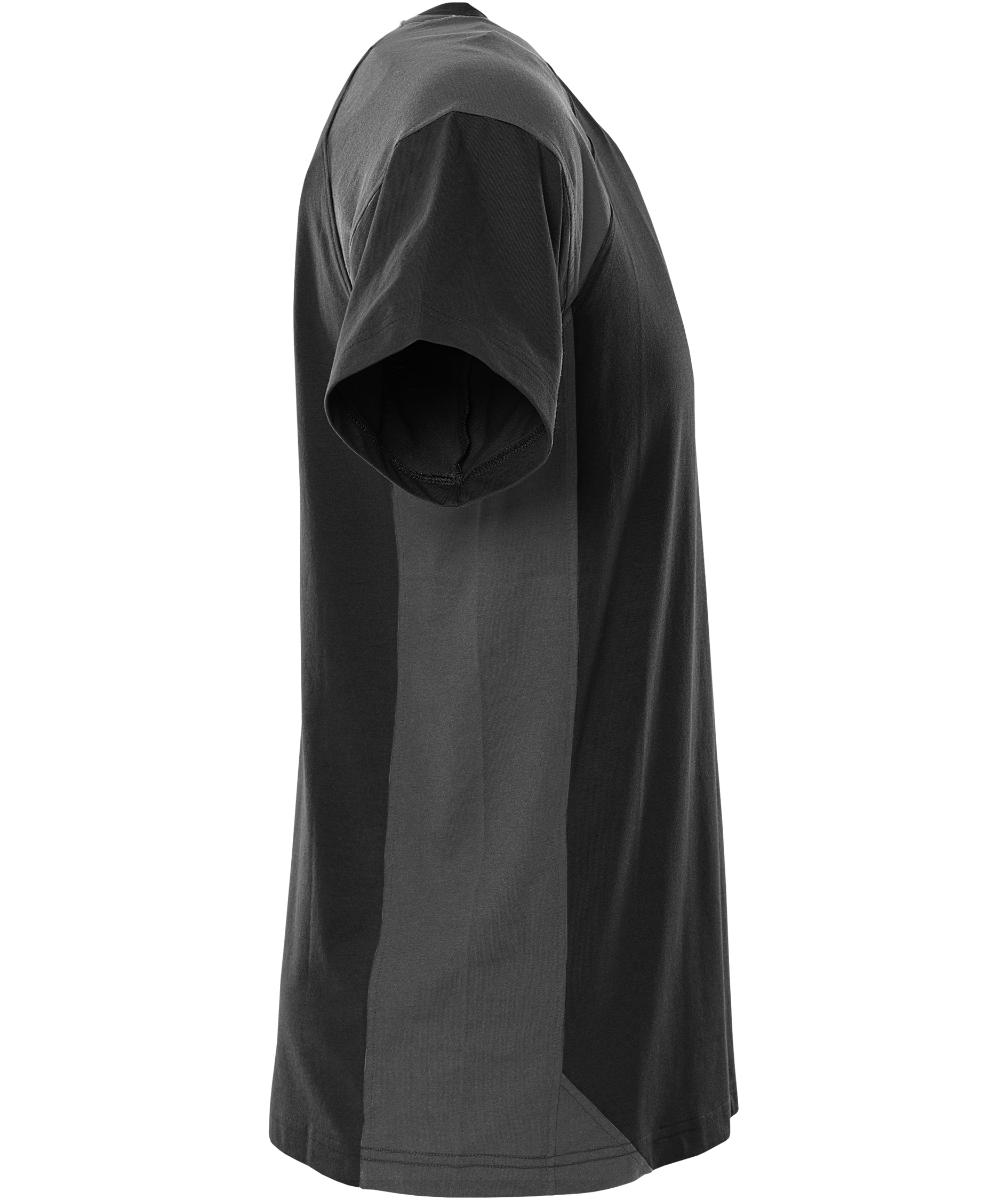 Fristads Heavy T-shirt 7046 GTM, Black/Grey, large image number 4