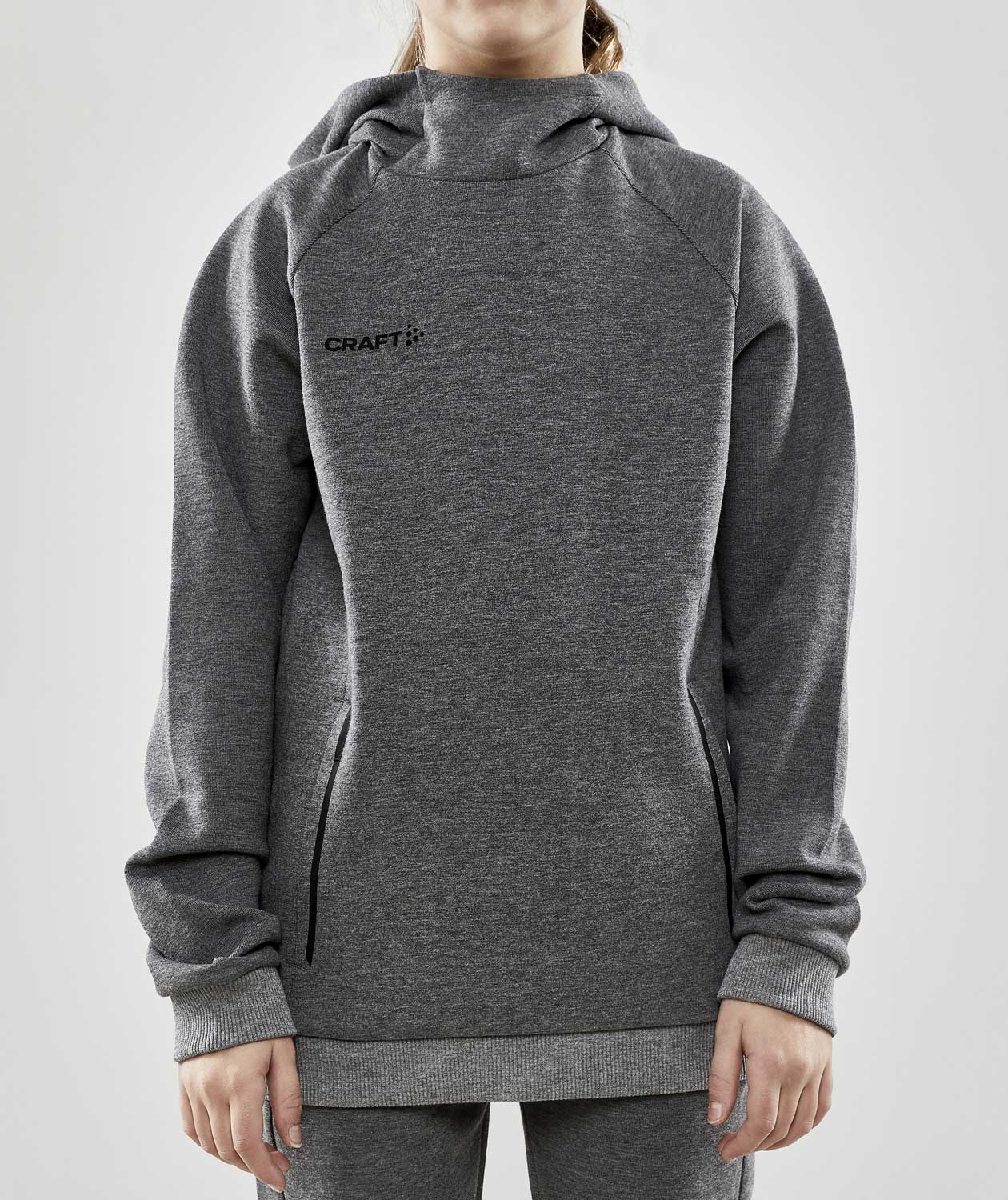 Craft Core Soul hettegenser for barn, M&oslash;rkegr&aring; Melange