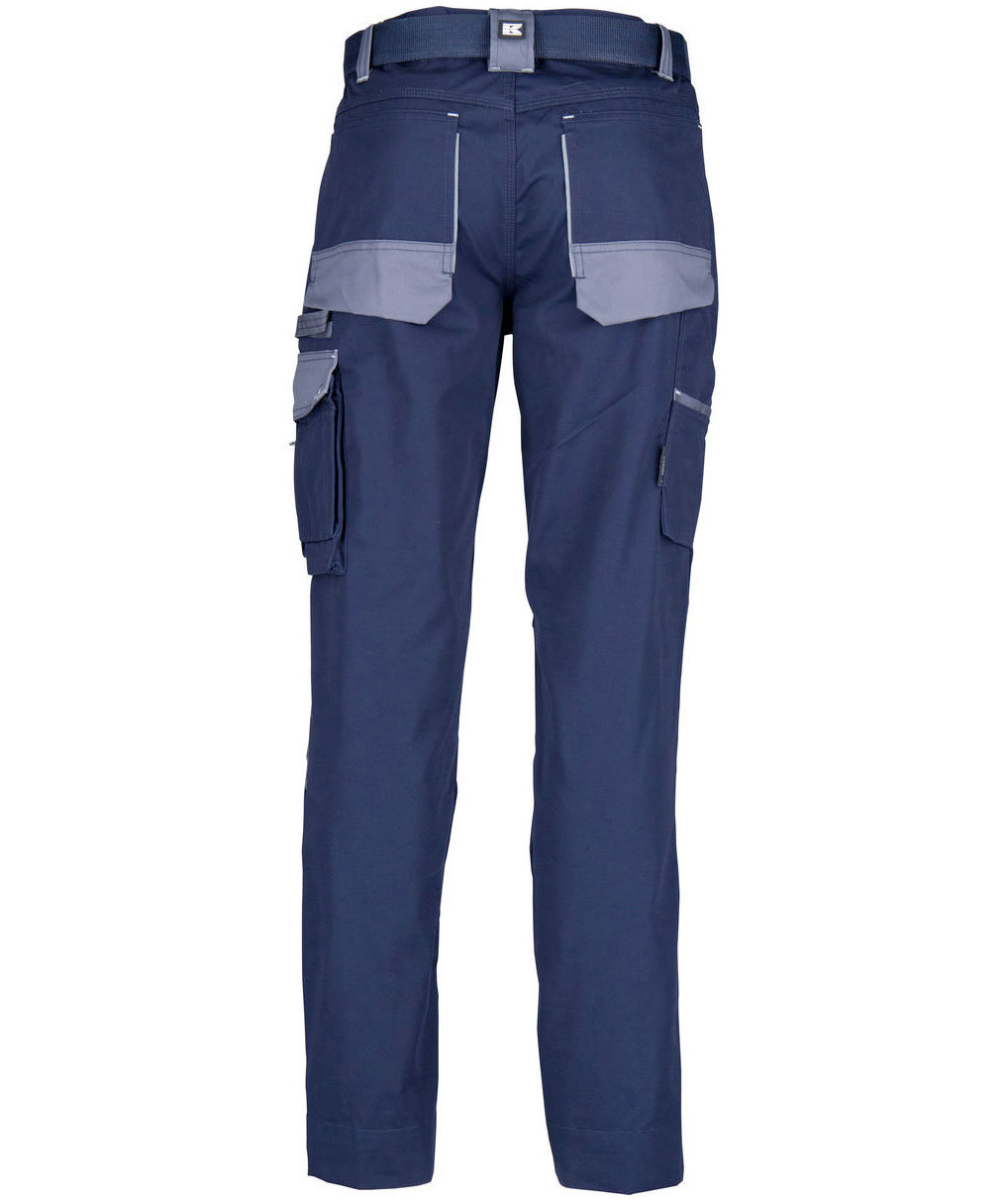 Kramp Original arbeidsbukse med belte, Marine/Gr&aring;, large image number 2