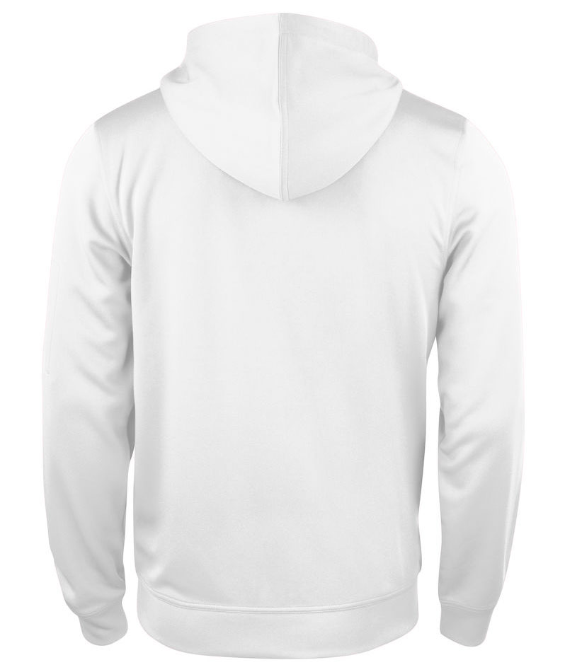Clique Basis Active hoodie with full zipper, White, large image number 1
