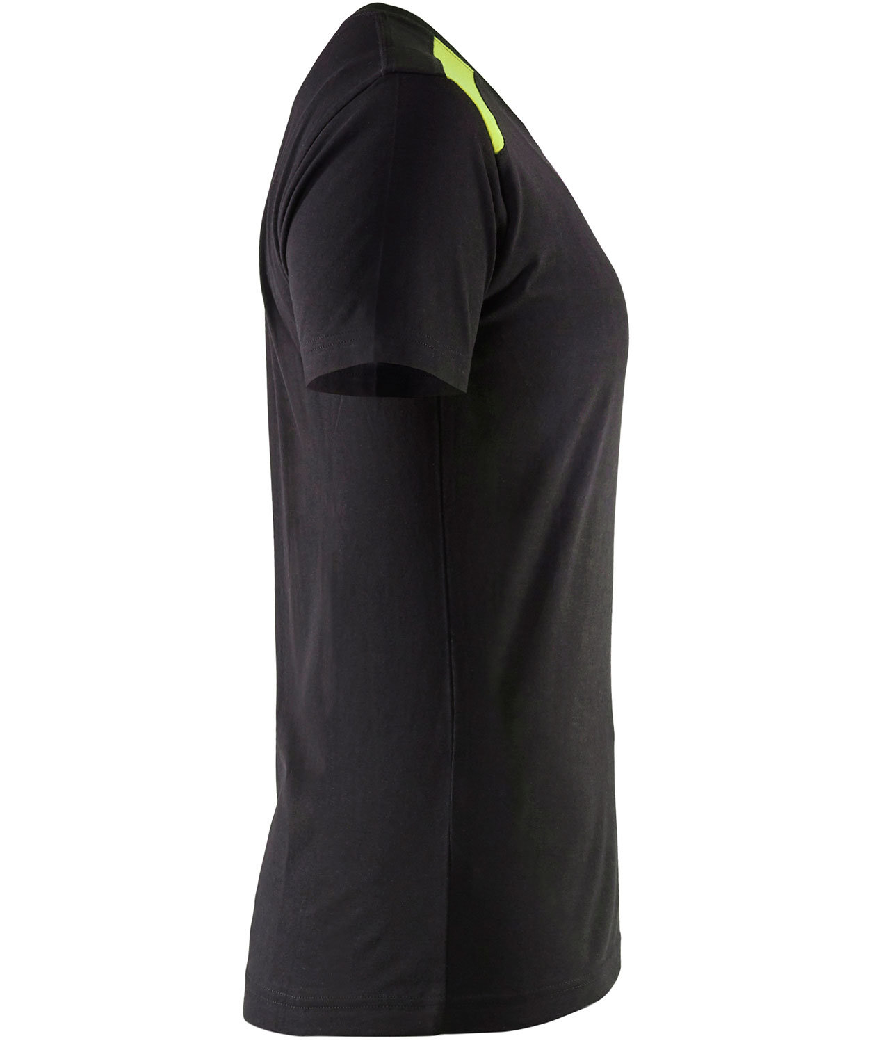 Bl&aring;kl&auml;der dame T-shirt, Sort/Hi-Vis Gul, large image number 3