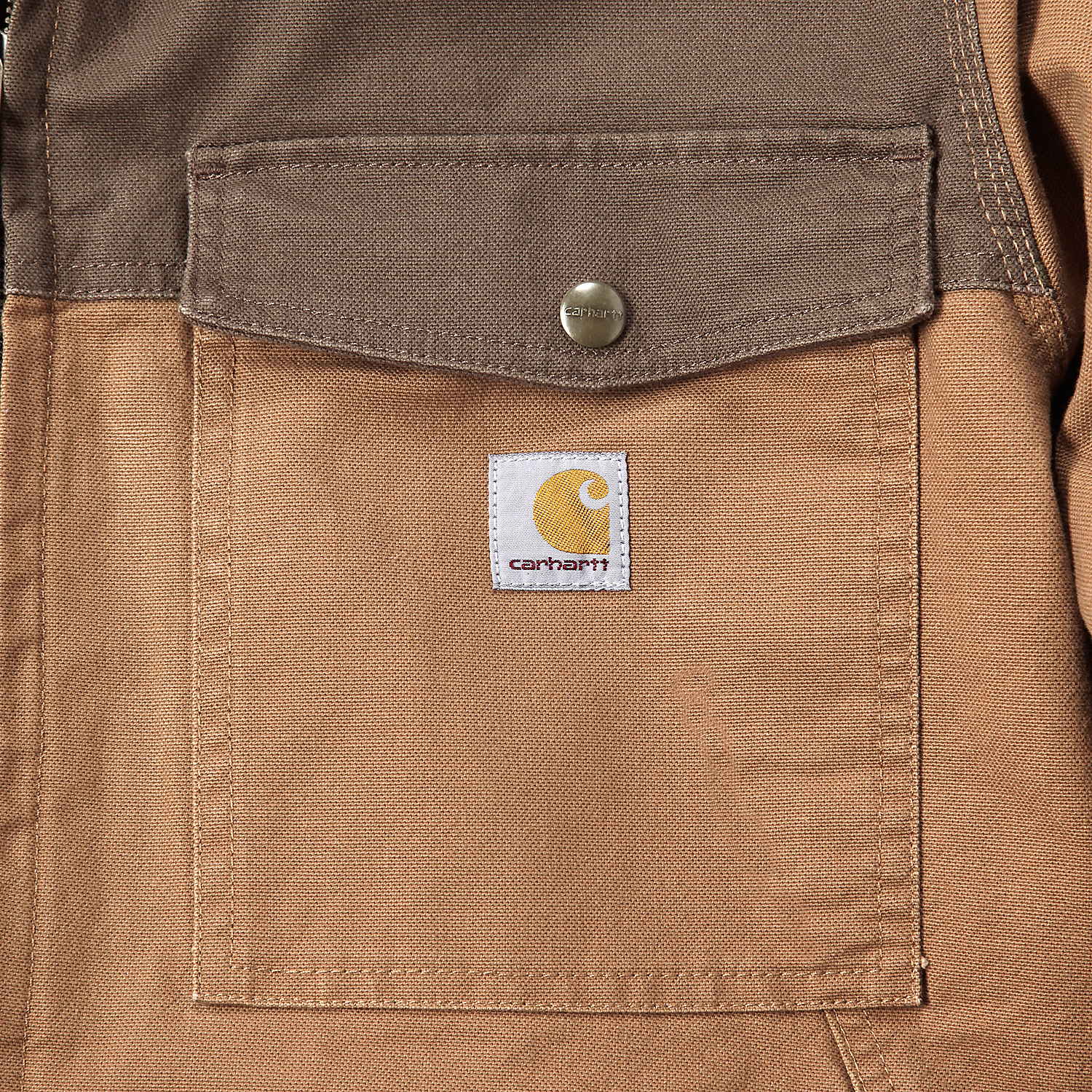 Carhartt Montana Duck jakke med f&ocirc;r, Carhartt Brown/Coffee, large image number 4
