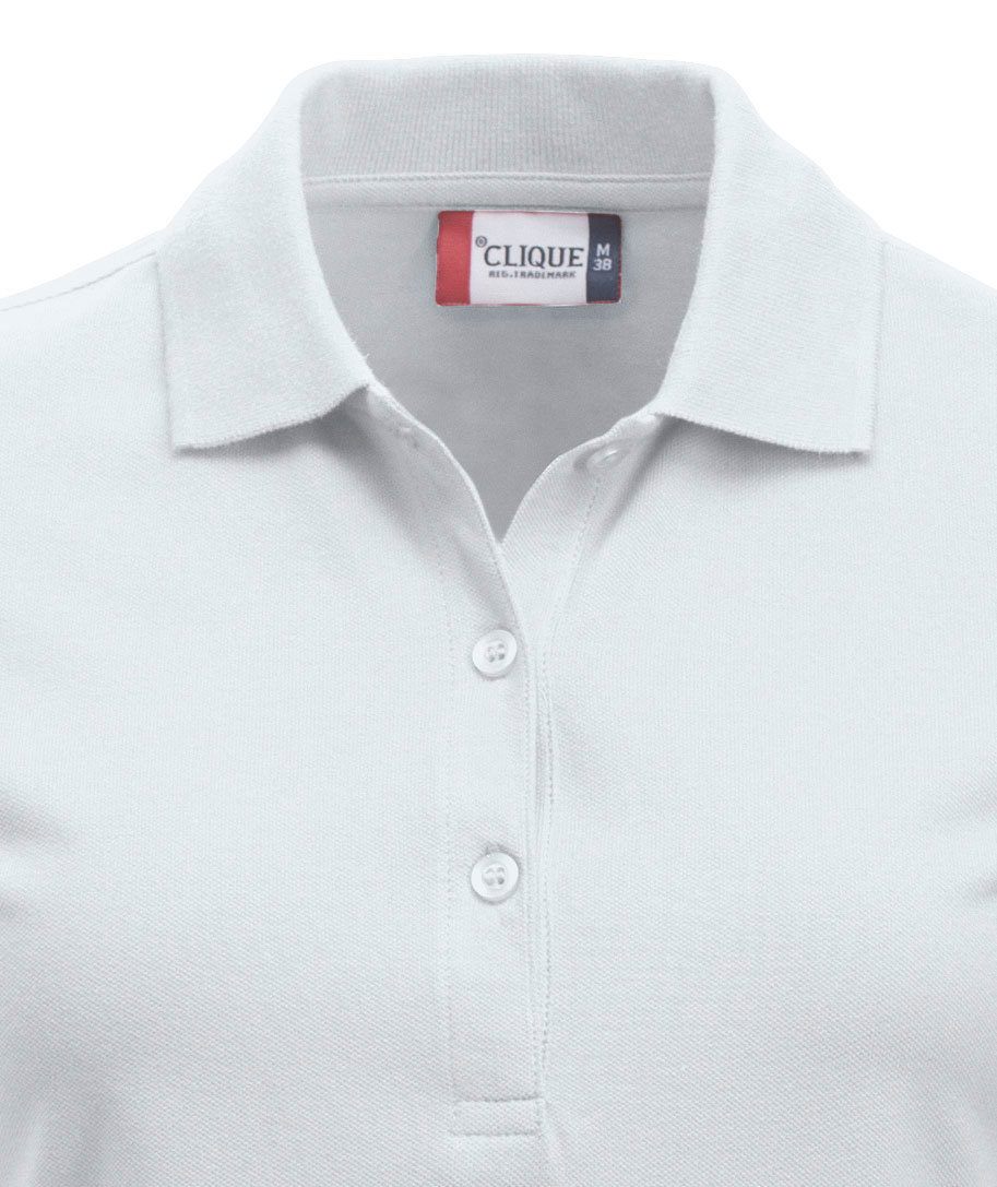 Clique Classic Marion dame polo t-shirt, Hvid