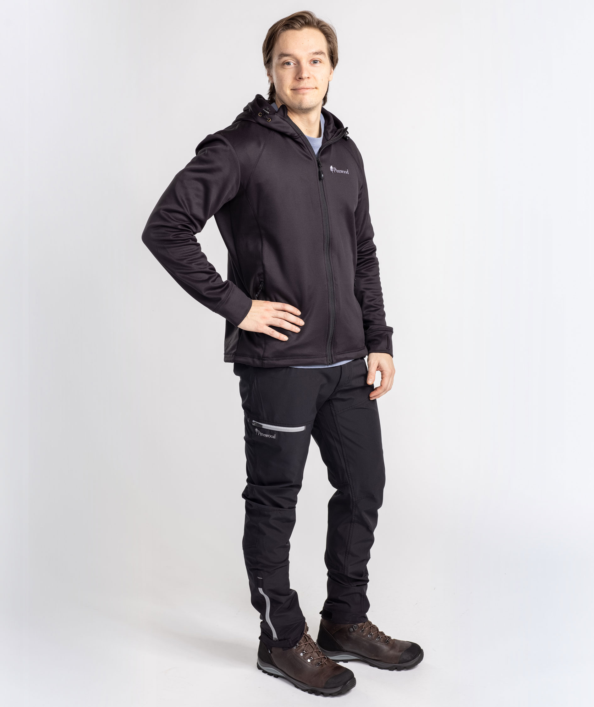 Pinewood Finnveden fleecejakke, Sort, large image number 3