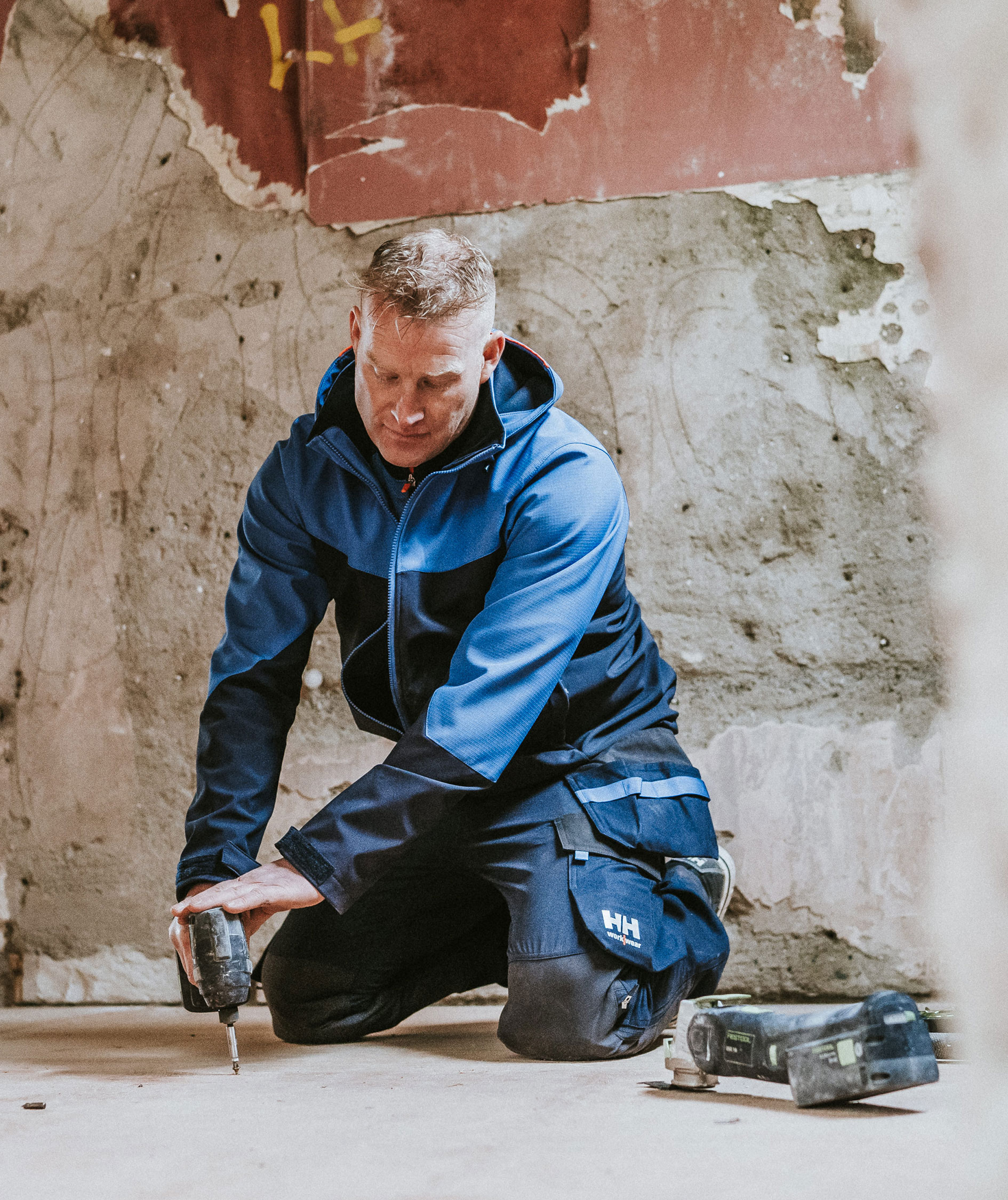 Helly Hansen Oxford 4X h&aring;ndv&aelig;rkerbukser full stretch, Navy/Ebony, large image number 6