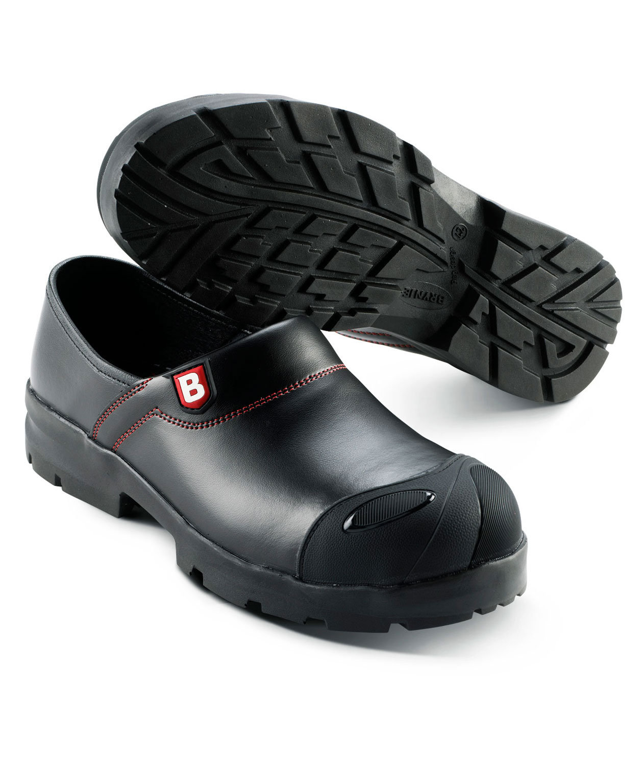 Brynje Flex Fit sikkerhedstr&aelig;sko med h&aelig;lkappe S3, Sort