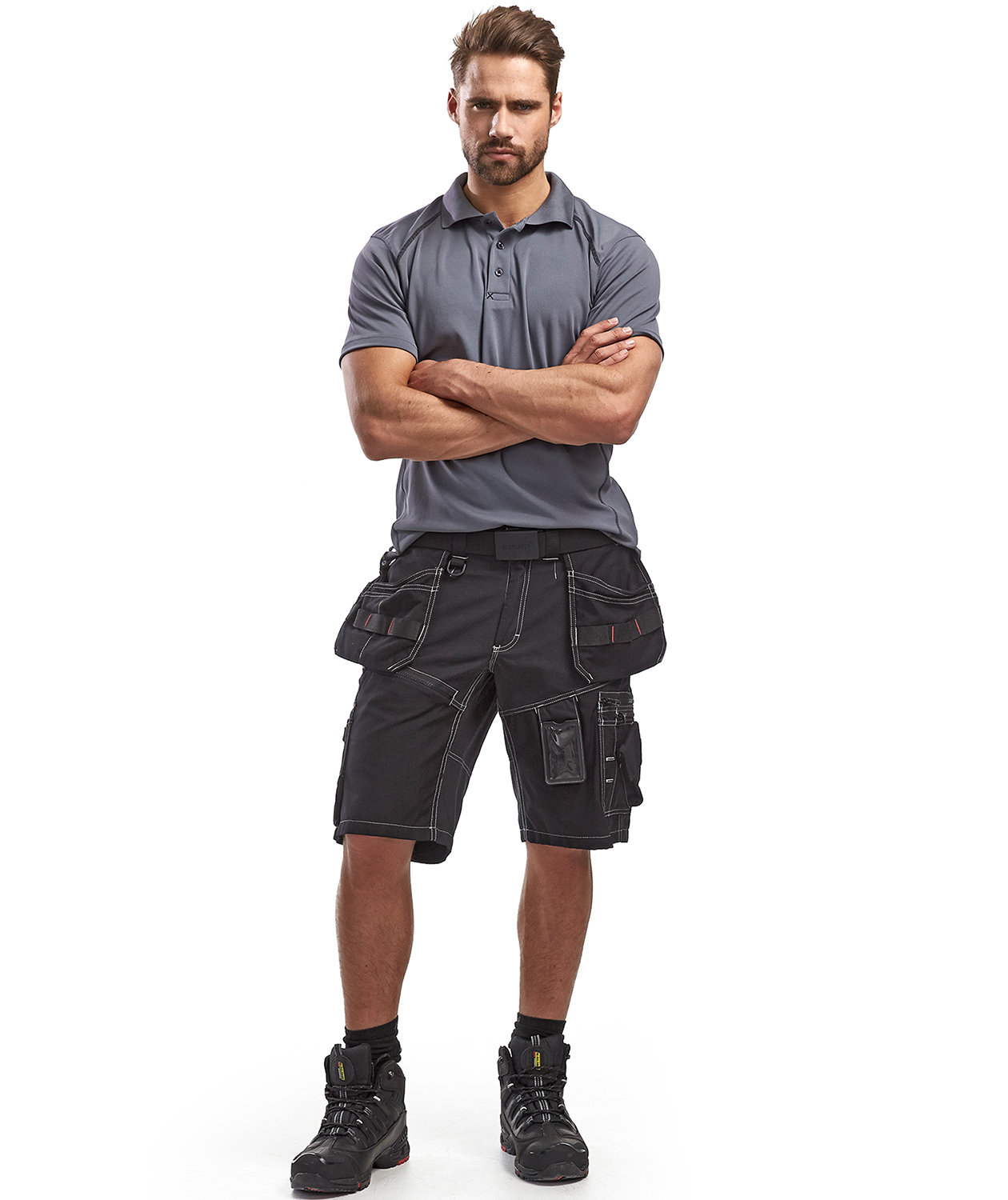 Bl&aring;kl&auml;der h&aring;ndv&aelig;rkershorts X1502, Sort, large image number 1