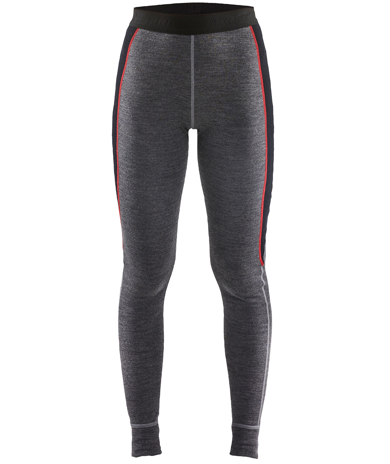 Bl&aring;kl&auml;der XWARM l&aring;ngkalsonger dam med merinoull, Mellangr&aring;/svart