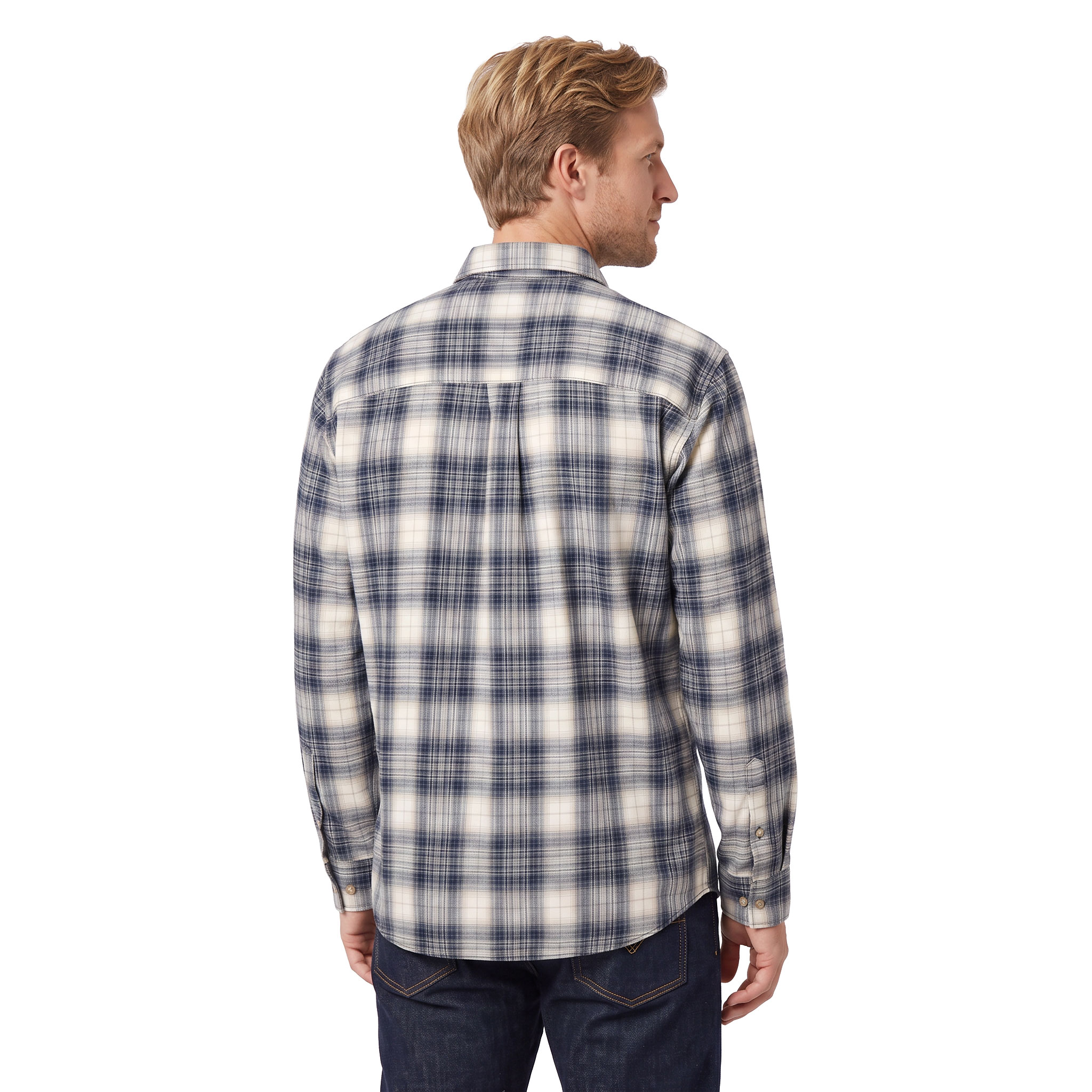 Jack & Jones JJJAMES flannel shirt, Cloud Dancer, large image number 3