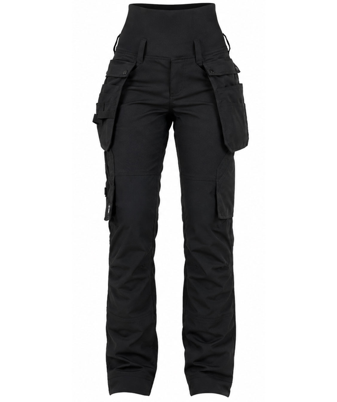 CO Workwear dame h&aring;ndv&aelig;rkerbukser full stretch, Sort