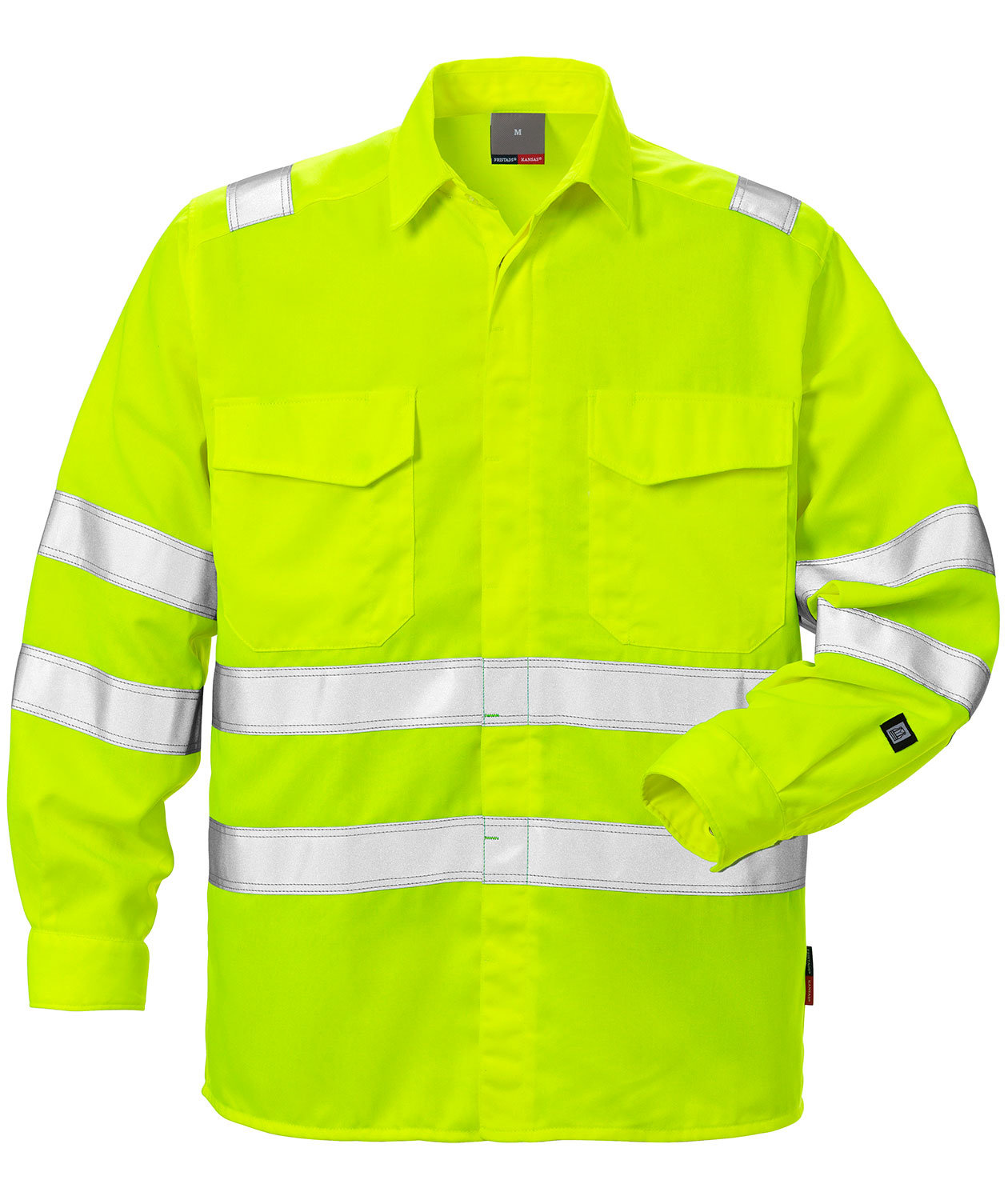 Fristads work shirt 7049, Hi-Vis Yellow, large image number 0