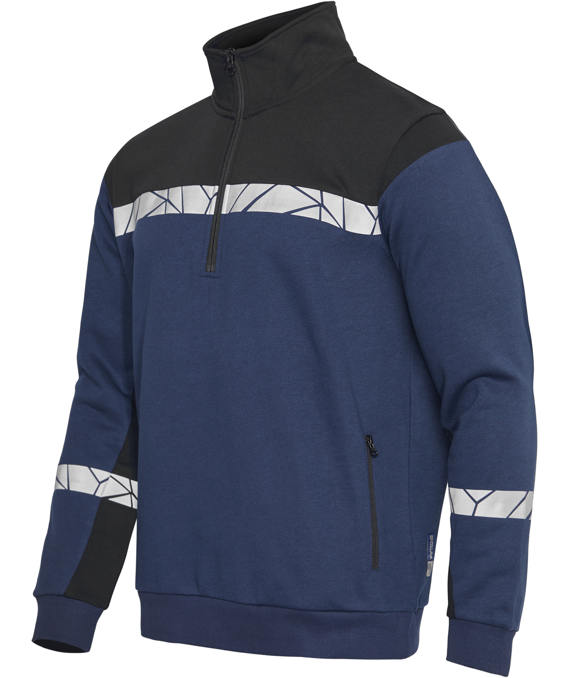 ProJob half zip sweatshirt 7102, Marine/Sort, large image number 5