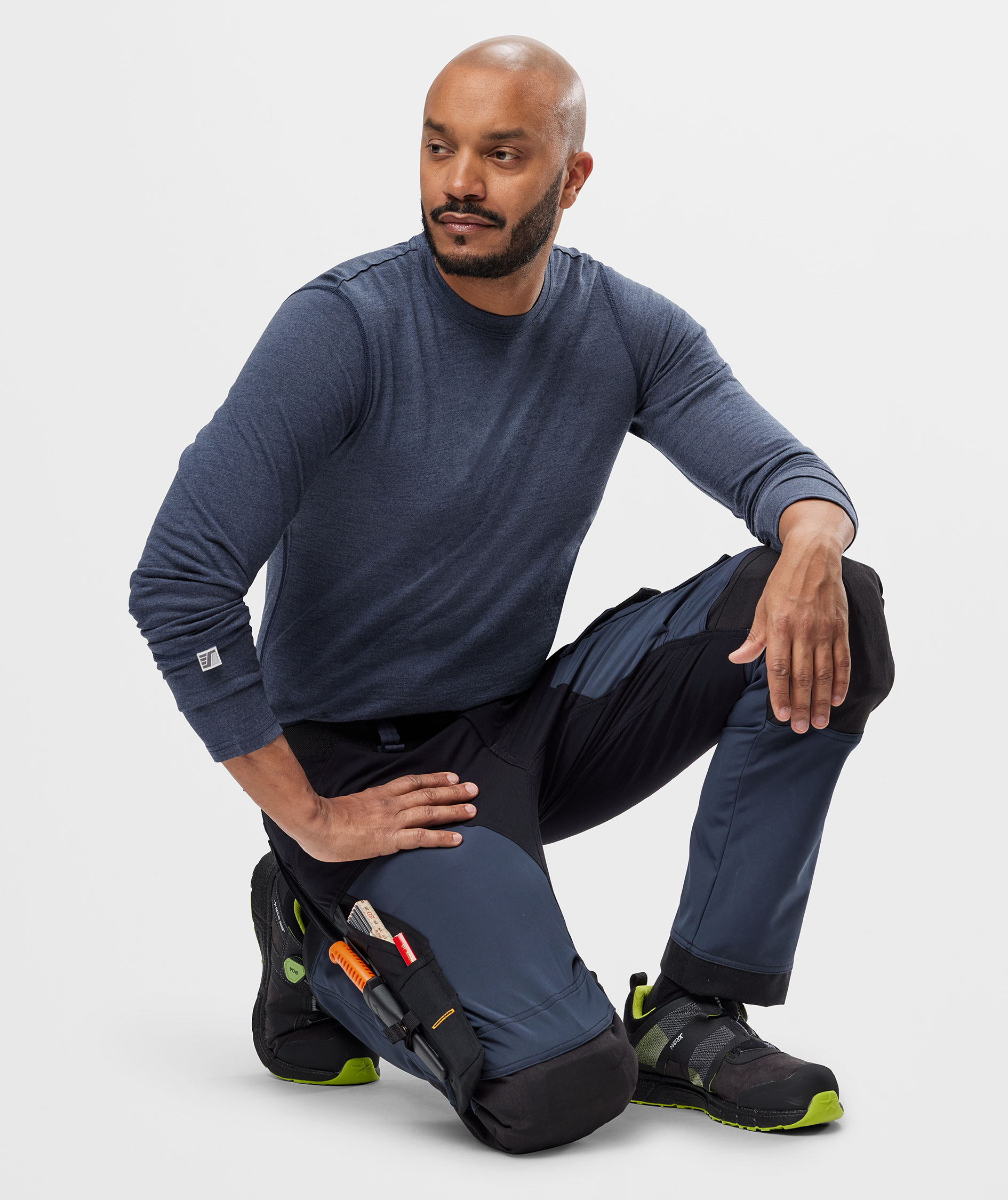 Snickers AllroundWork work trousers 6375 full stretch, Navy/black, large image number 8