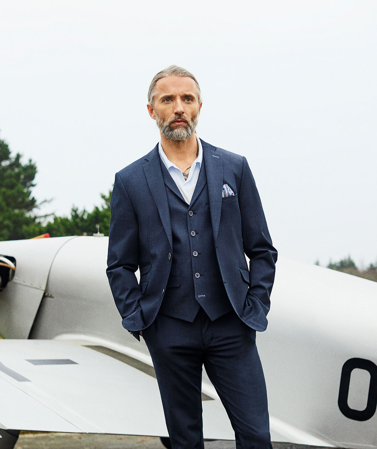 Sunwill Extreme Flexibility Modern fit v&auml;st, Navy, large image number 6