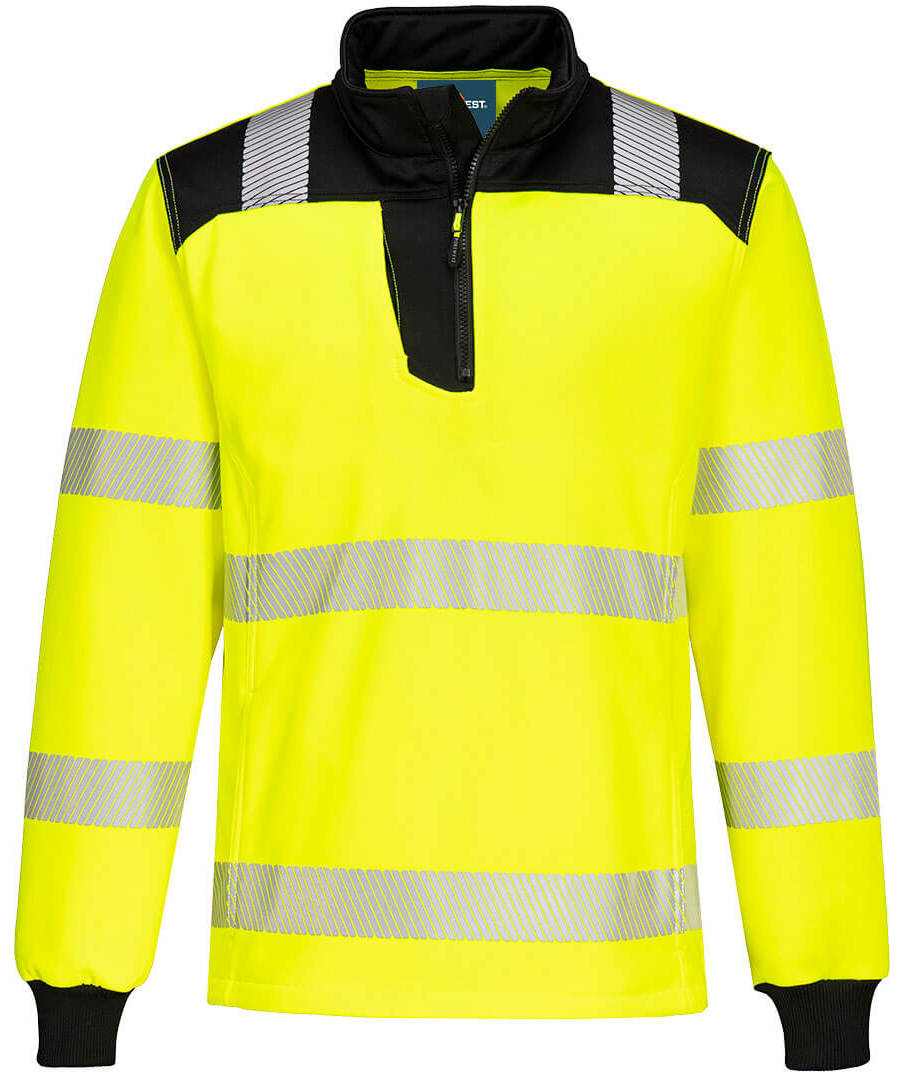 Portwest PW3 sweatshirt, Hi-vis Yellow/Black, Hi-vis Yellow/Black, swatch