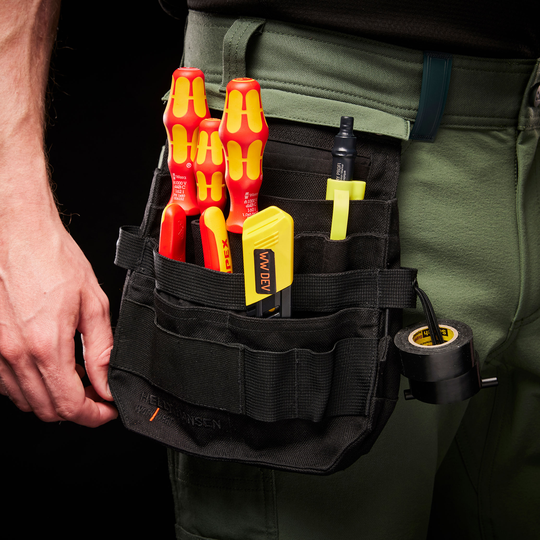 Helly Hansen Connect&trade; l&ouml;st h&auml;ngande elektrikerficka, Black