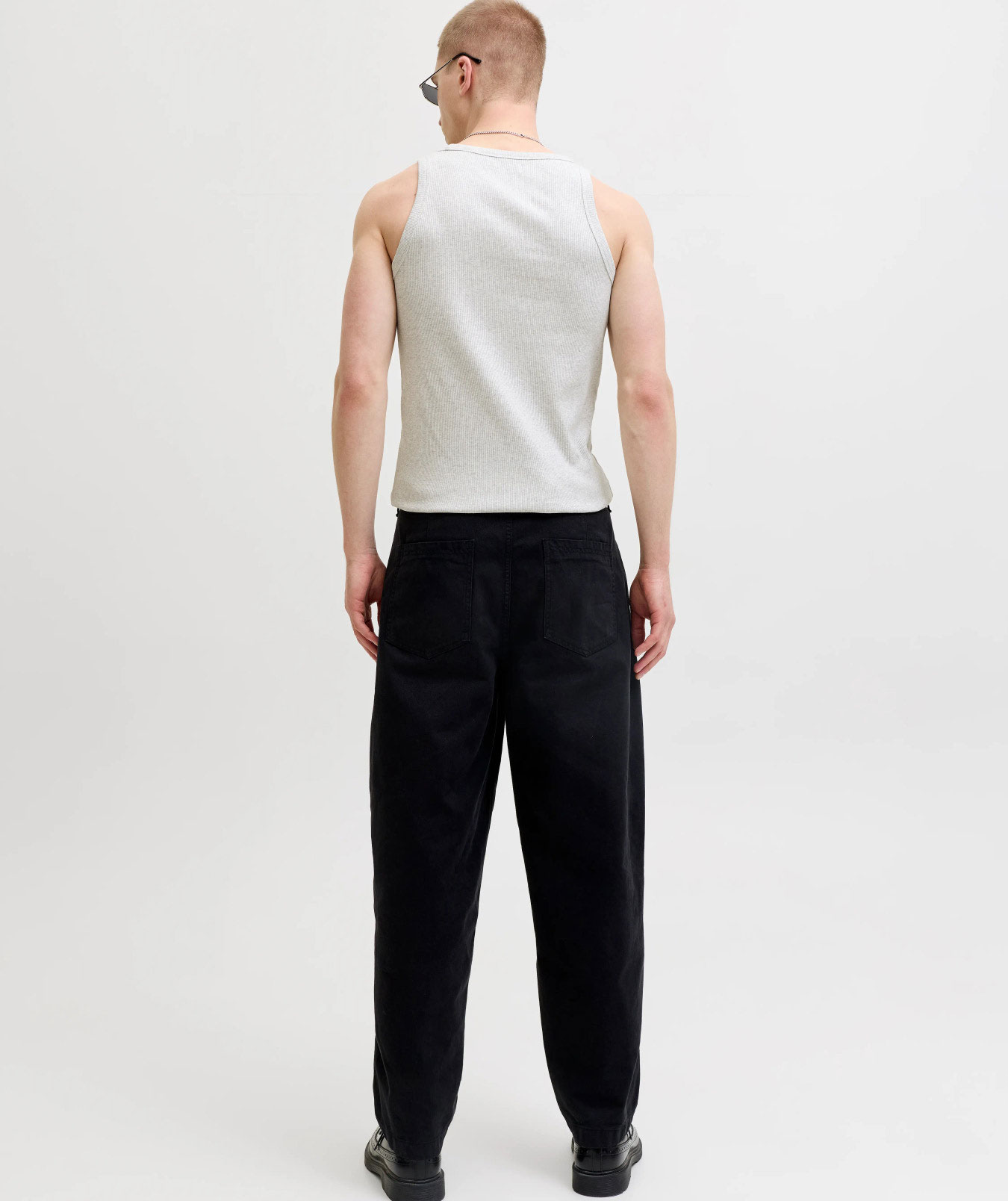 Jack & Jones JJEORGANIC singlet, White melange, large image number 3