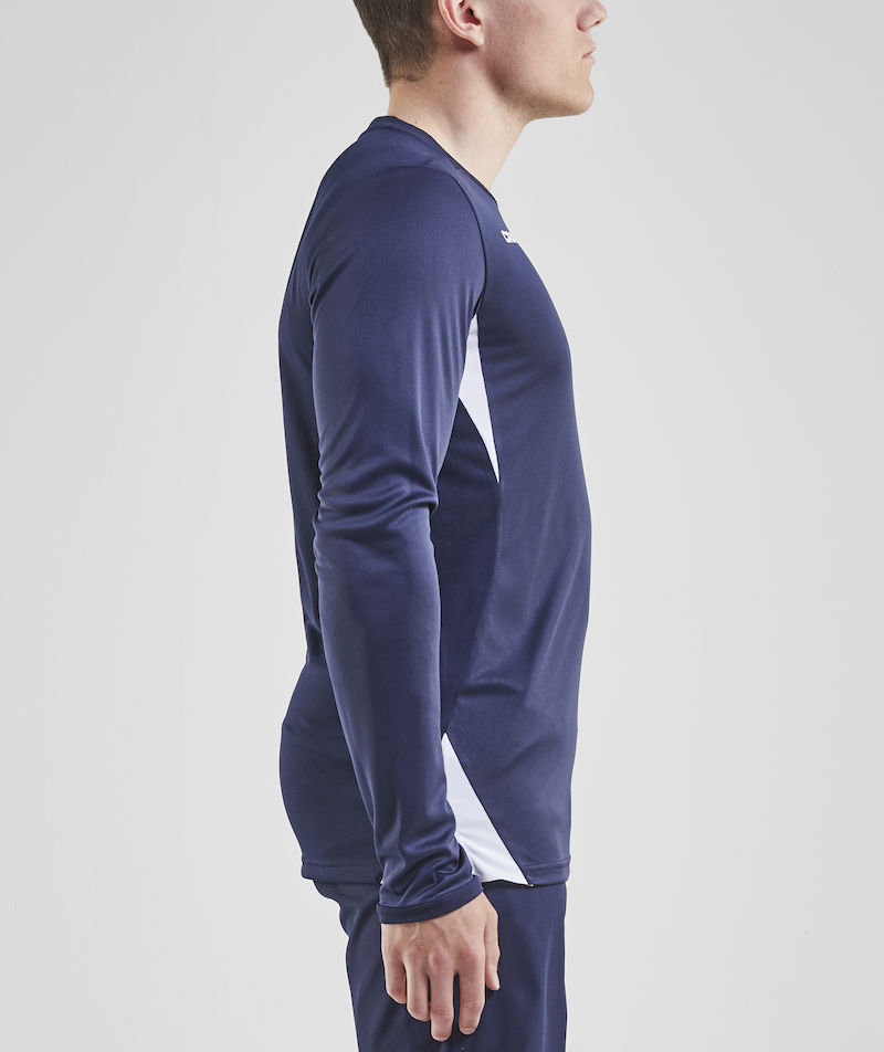 Craft Pro Control Impact l&aring;ng&auml;rmad T-shirt, Navy/Vit, large image number 4