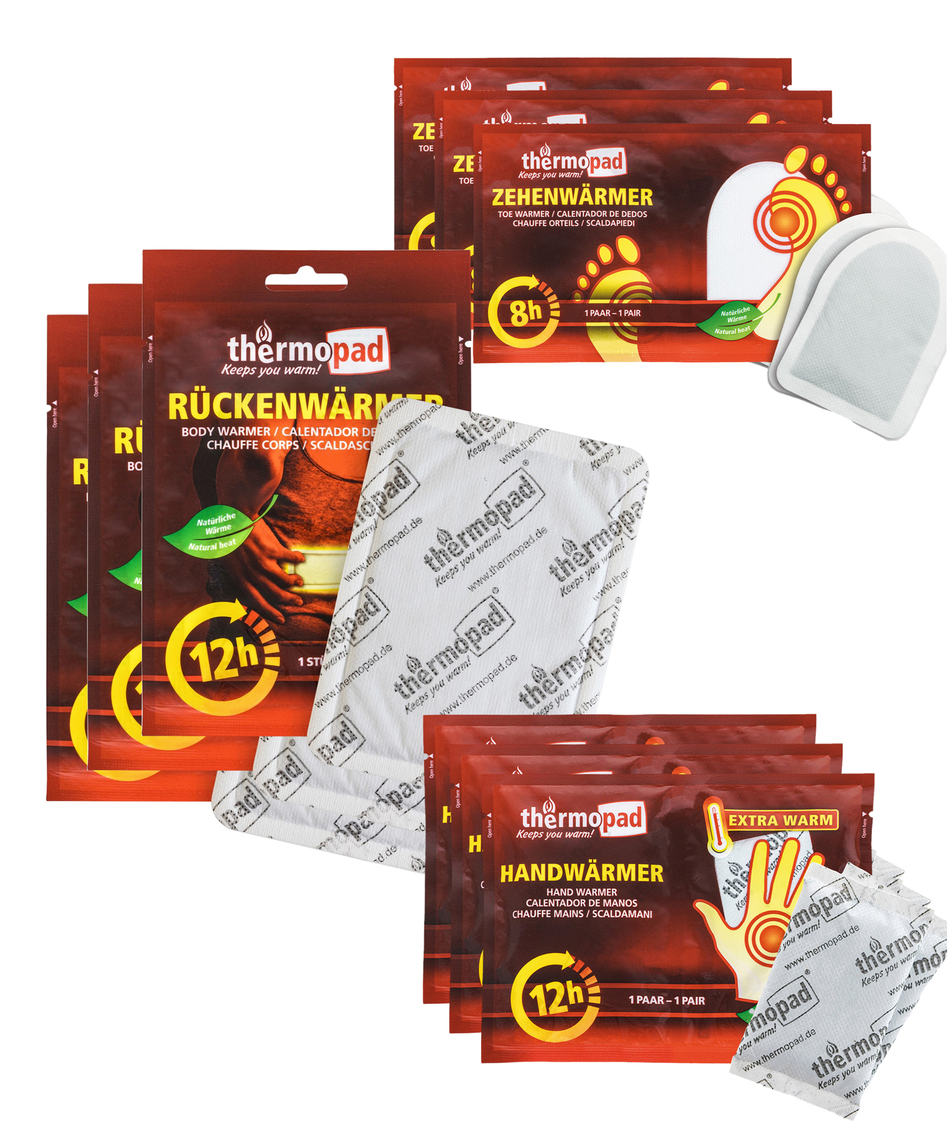 Thermopad hand, kropps-og t&aring;v&auml;rmare