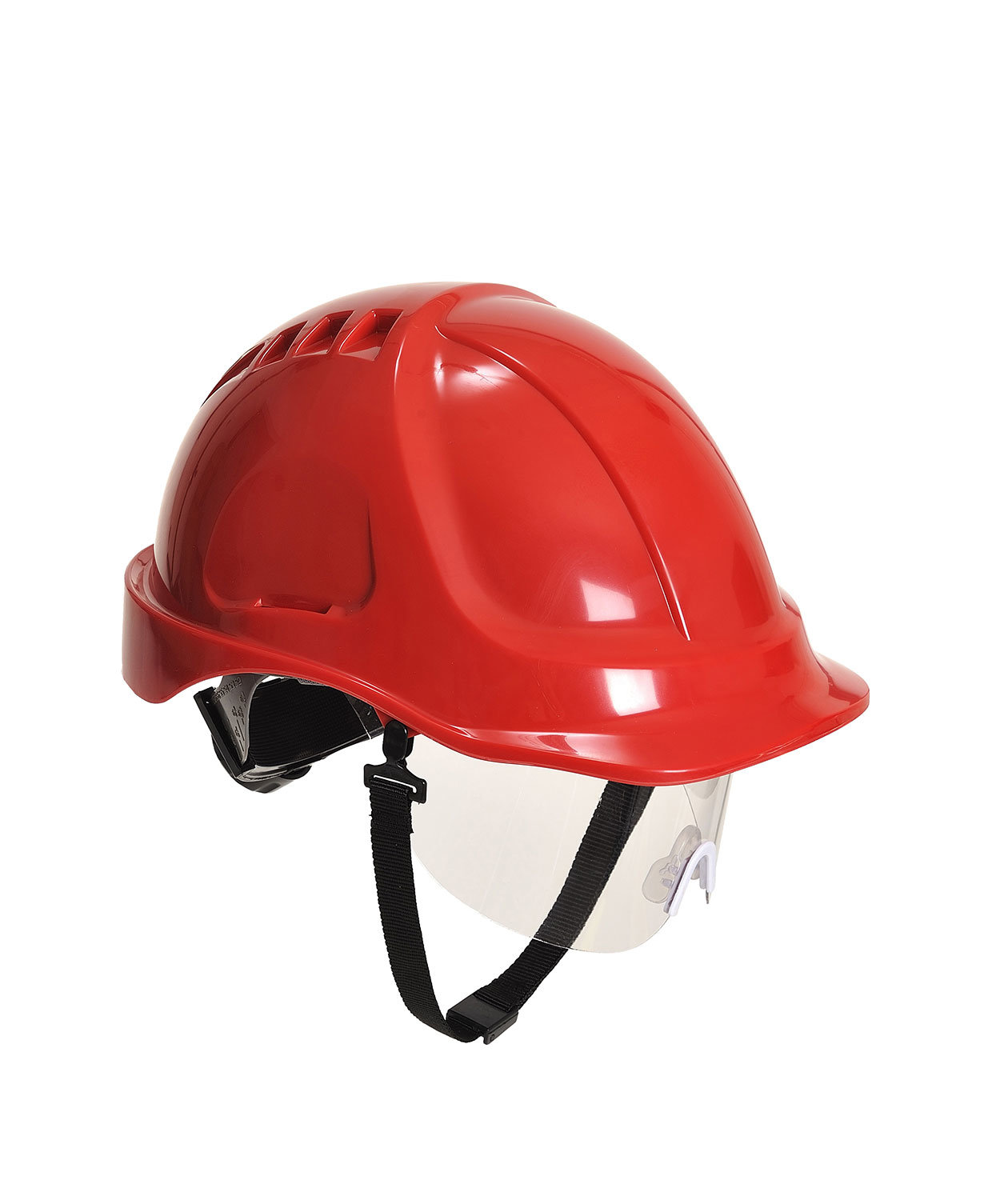 Portwest PW54 Endurance Plus Visir skyddshj&auml;lm, R&ouml;d