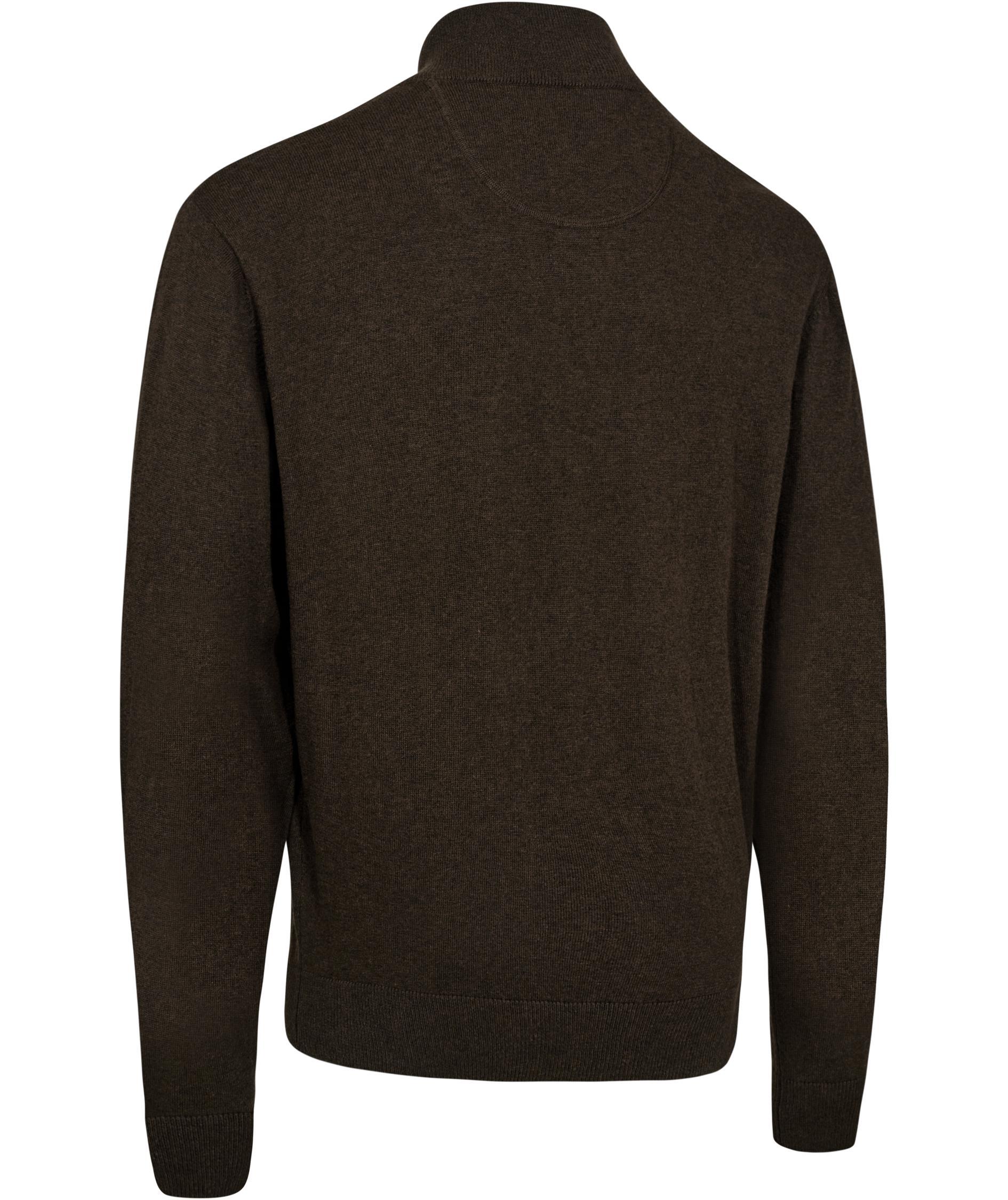 Deerhunter Harrington half zip striktr&oslash;je med merinould, Brown Melange