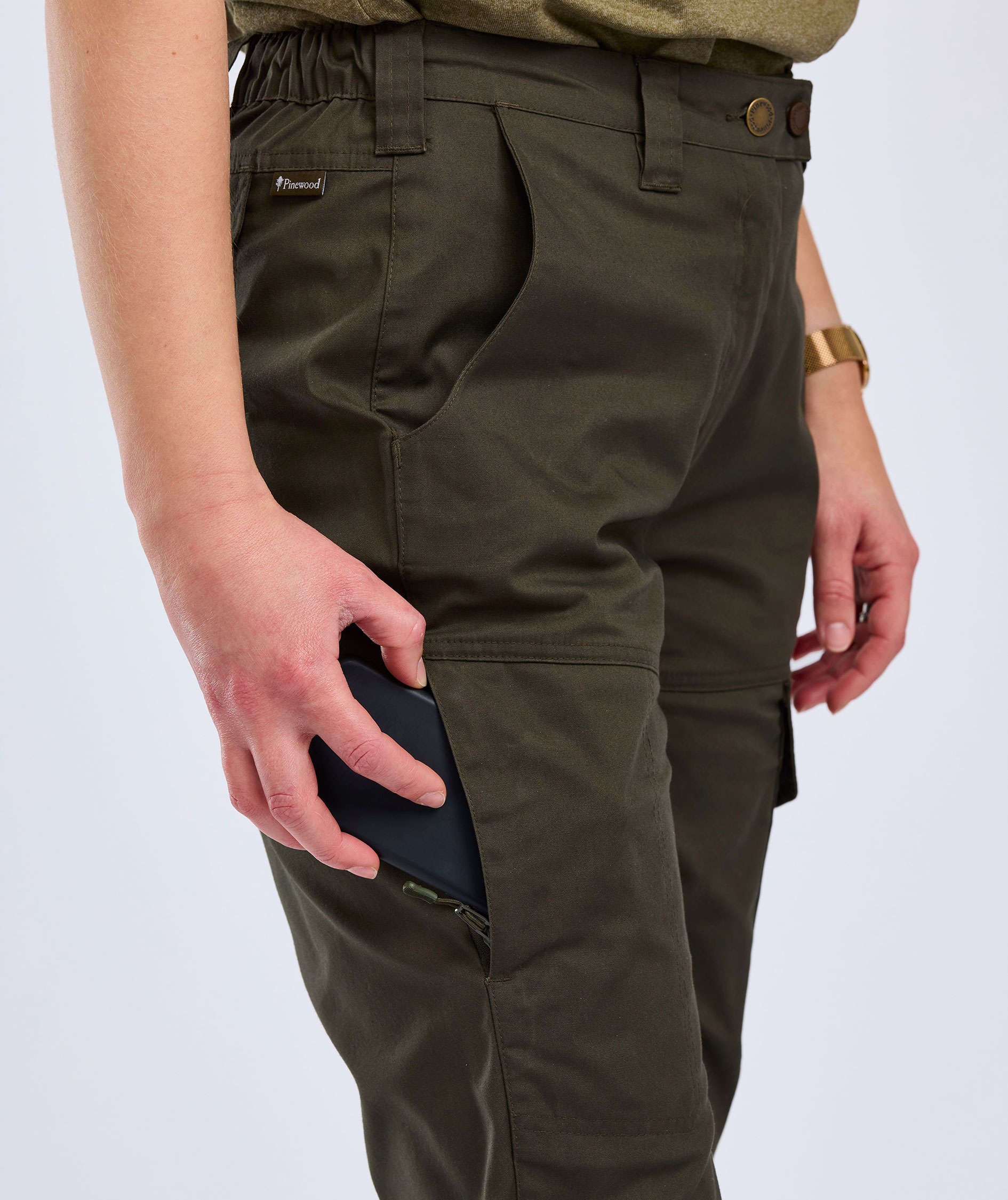 Pinewood Finnveden Outdoor damebukser, Moss green, large image number 4