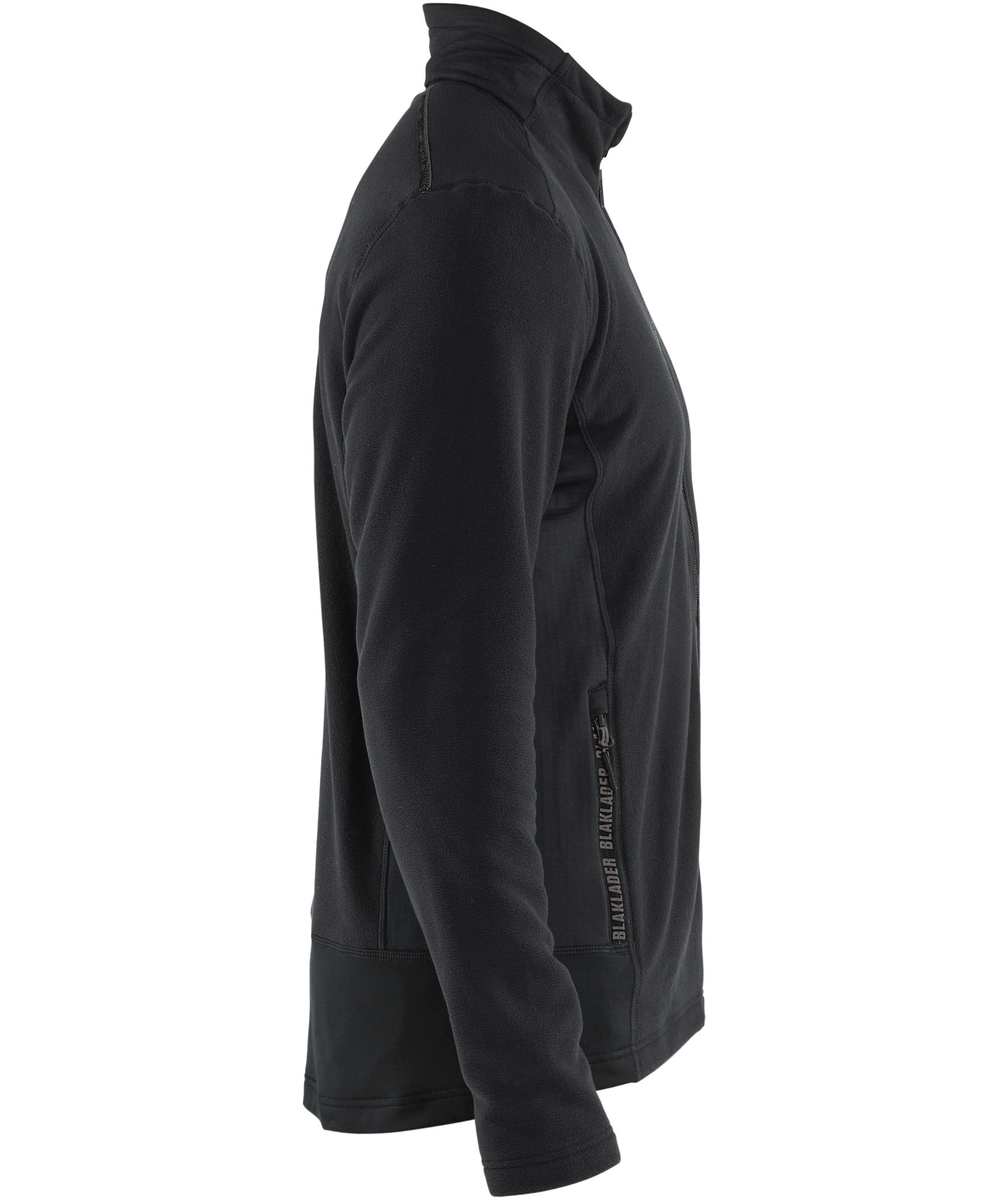 Bl&aring;kl&auml;der Unite microfleece sweater, Black/Medium grey, large image number 2