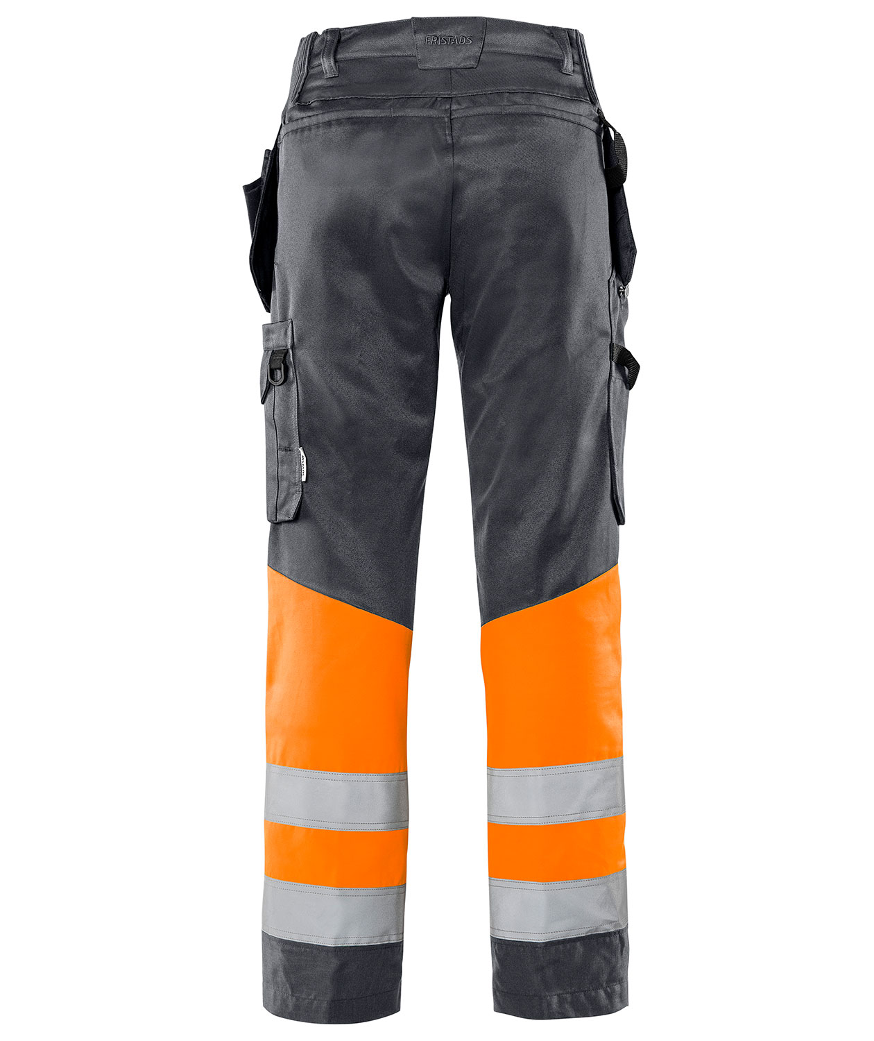 Fristads Green h&aring;ndverksbukse 2640 GPLU, Gr&aring;/Hi-Vis oransje, large image number 1