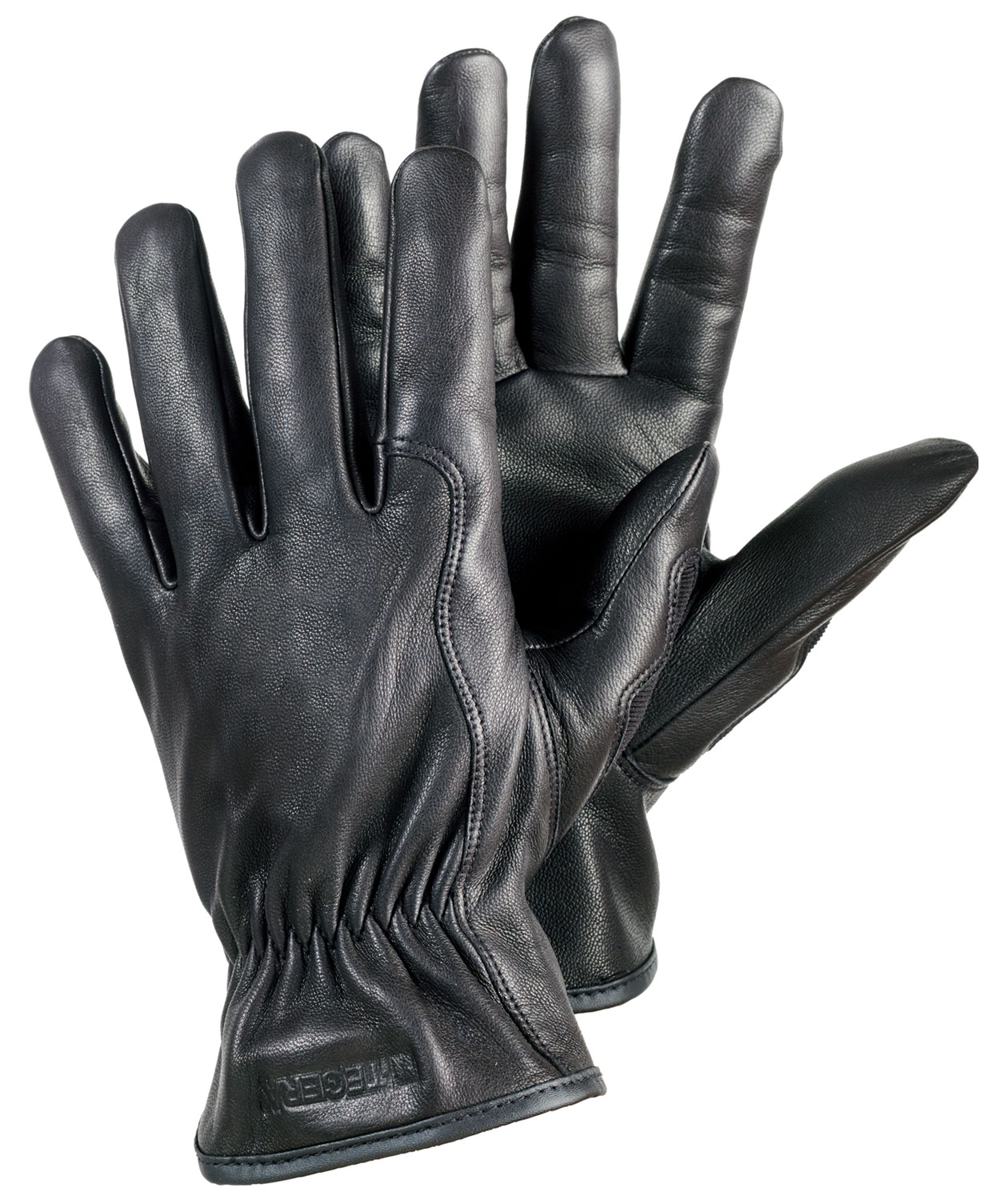 Tegera 8555T l&auml;derhandskar med sk&auml;rskydd Cut D, Svart