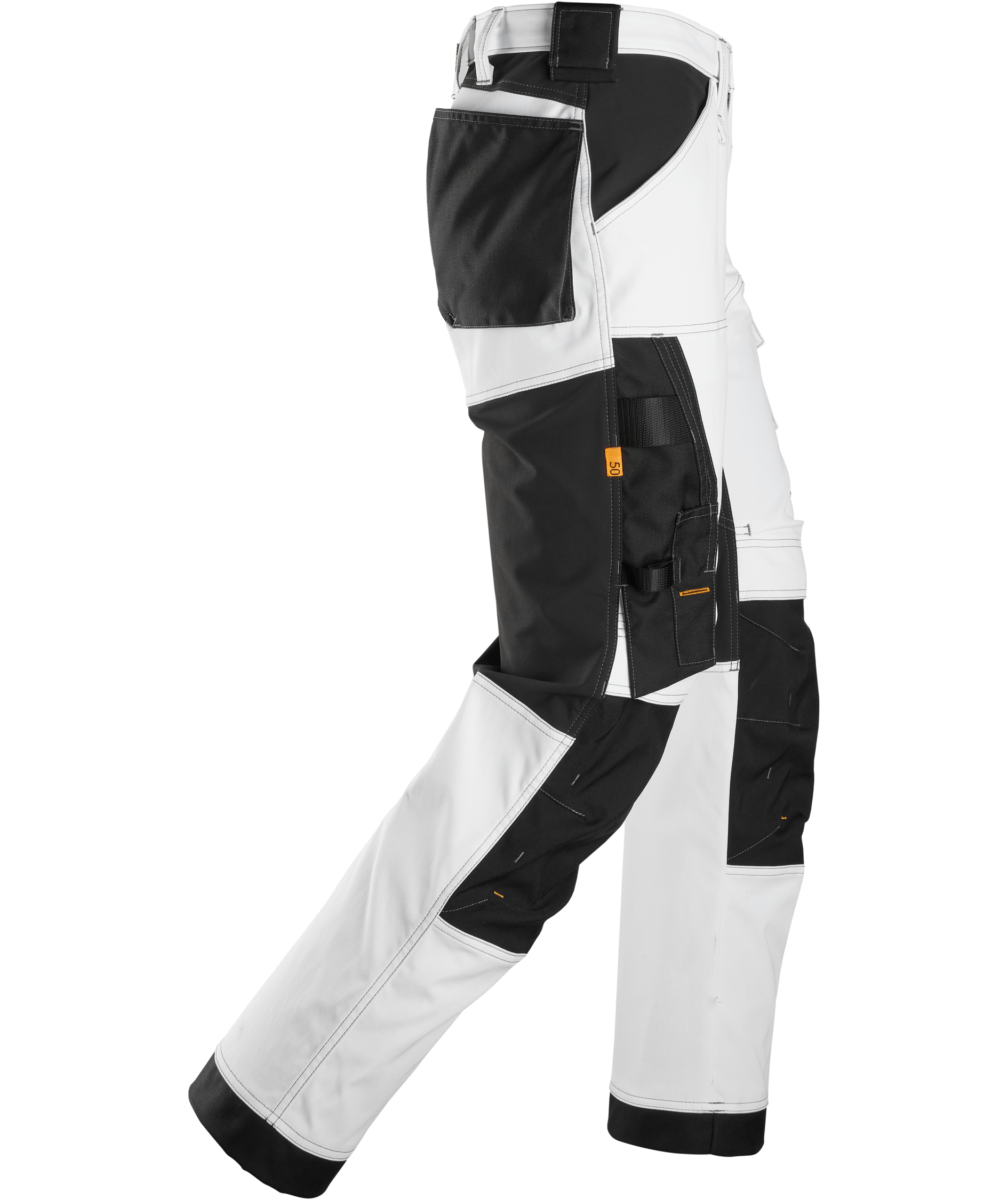 Snickers AllroundWork arbejdsbukser 6351, White/black, large image number 2