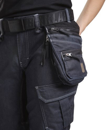 Bl&aring;kl&auml;der women's craftsman trousers, Marine Blue/Black, large image number 4